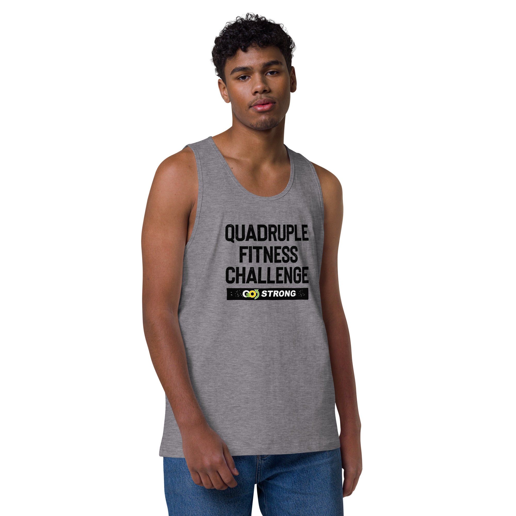 Quad Fitness Challenge premium tank top