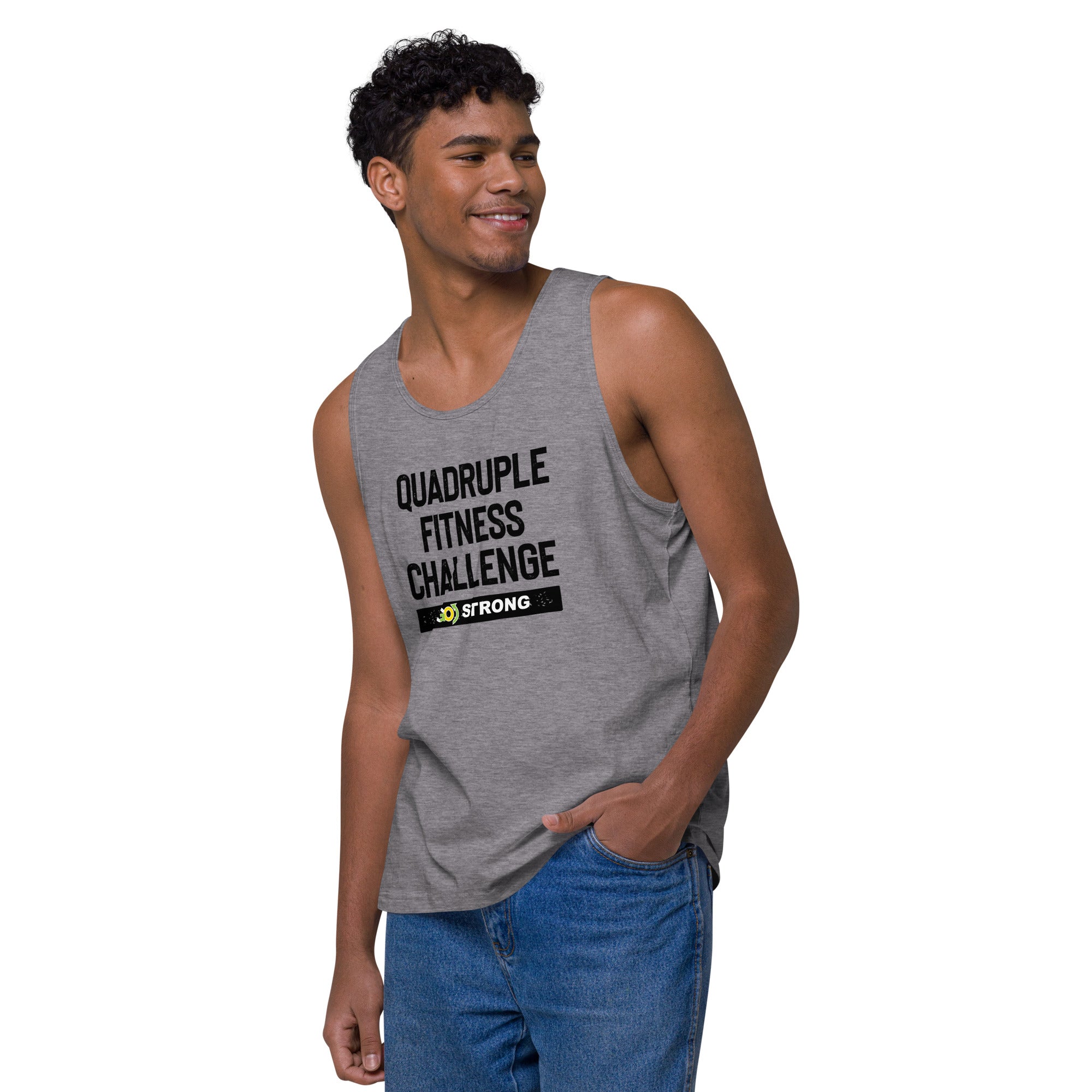Quad Fitness Challenge premium tank top