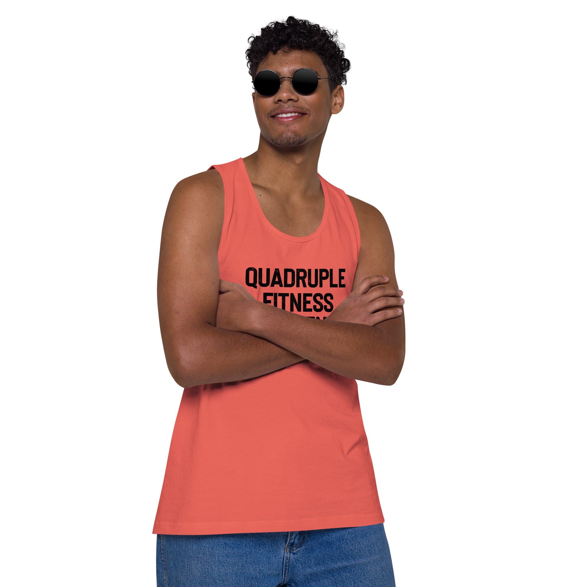 Quad Fitness Challenge premium tank top