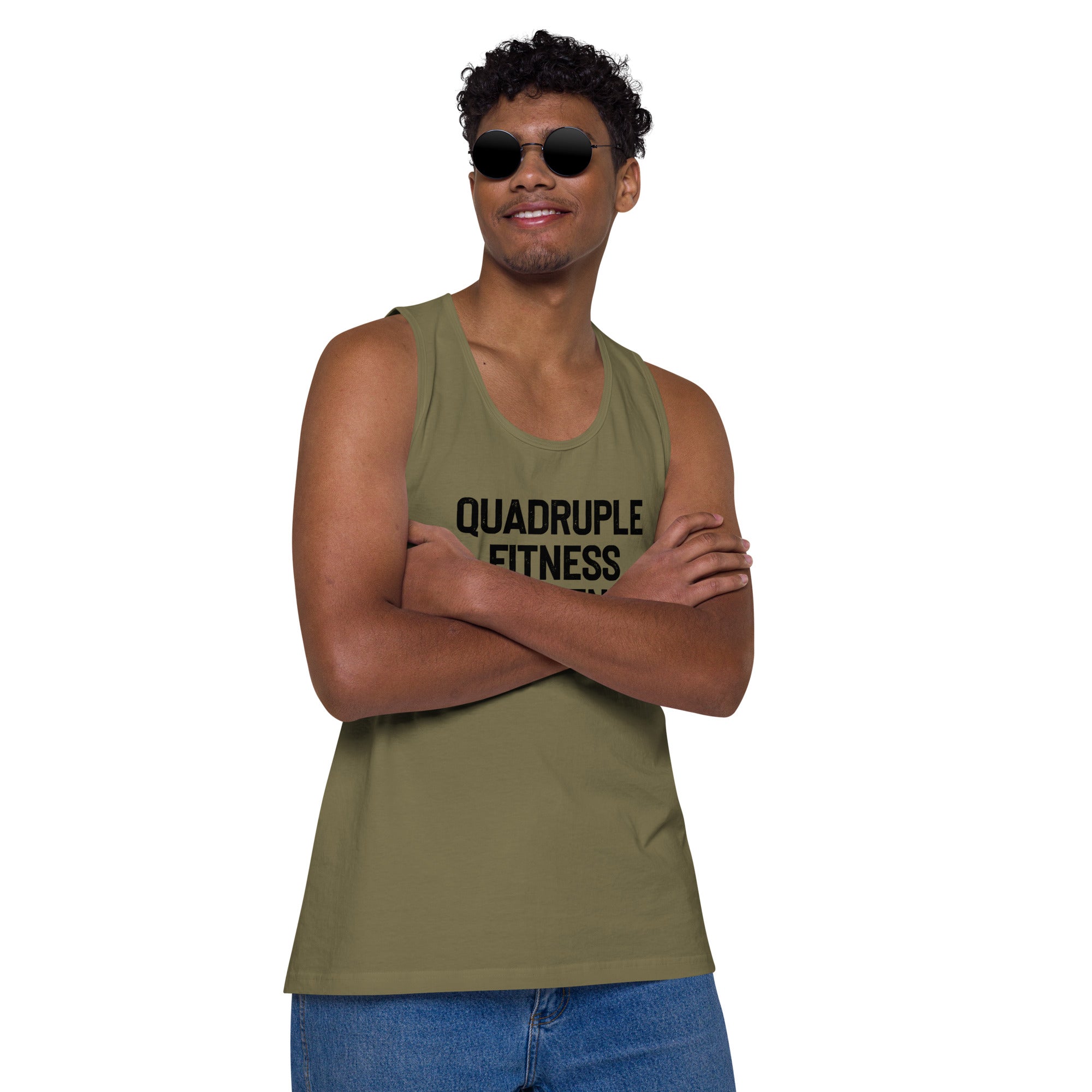 Quad Fitness Challenge premium tank top