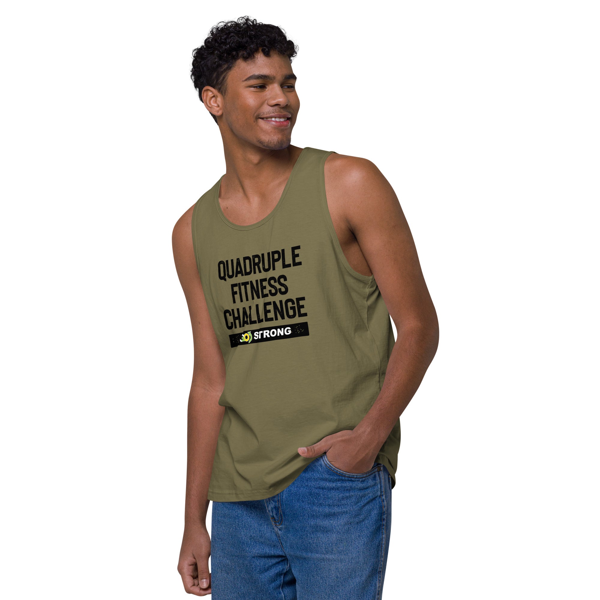Quad Fitness Challenge premium tank top