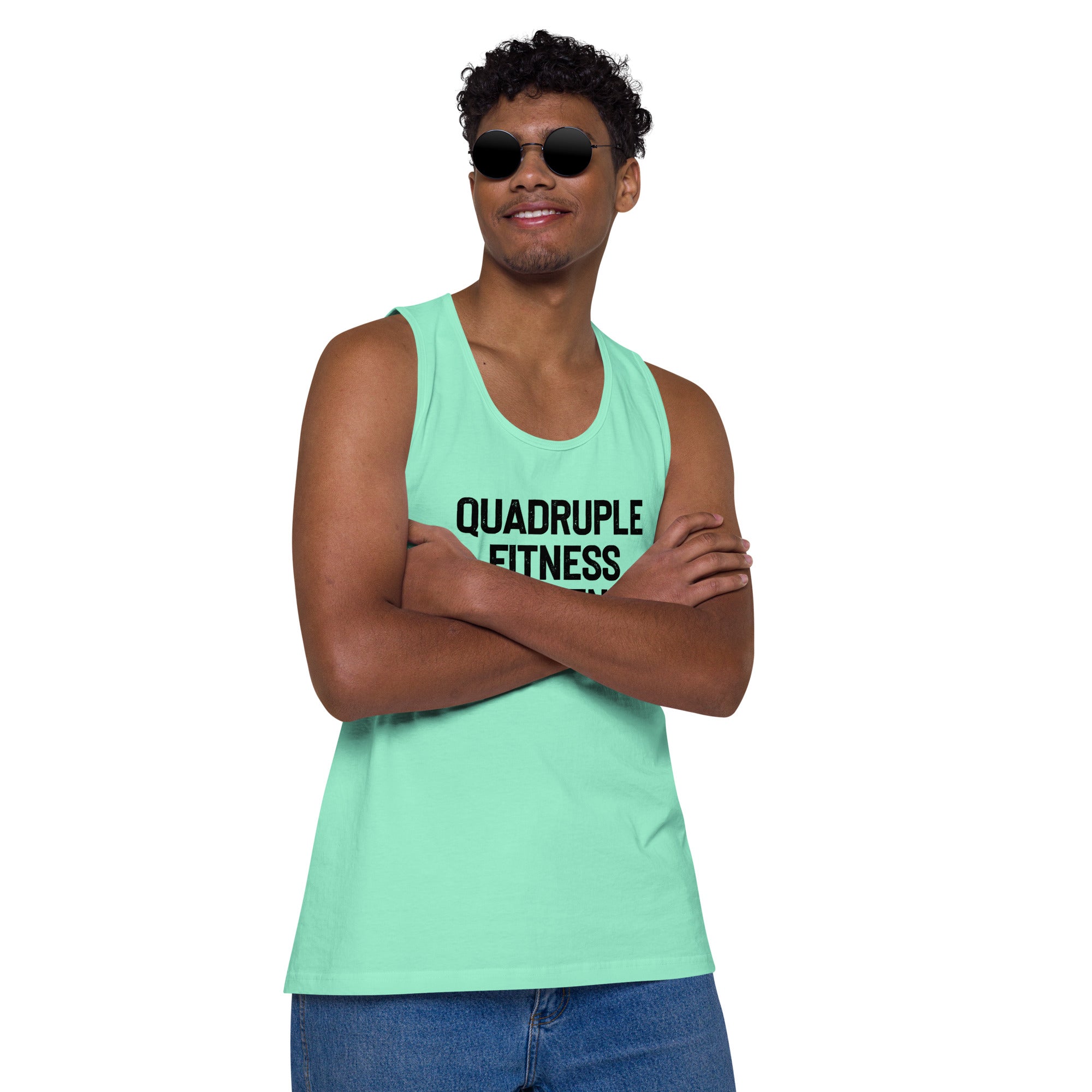 Quad Fitness Challenge premium tank top