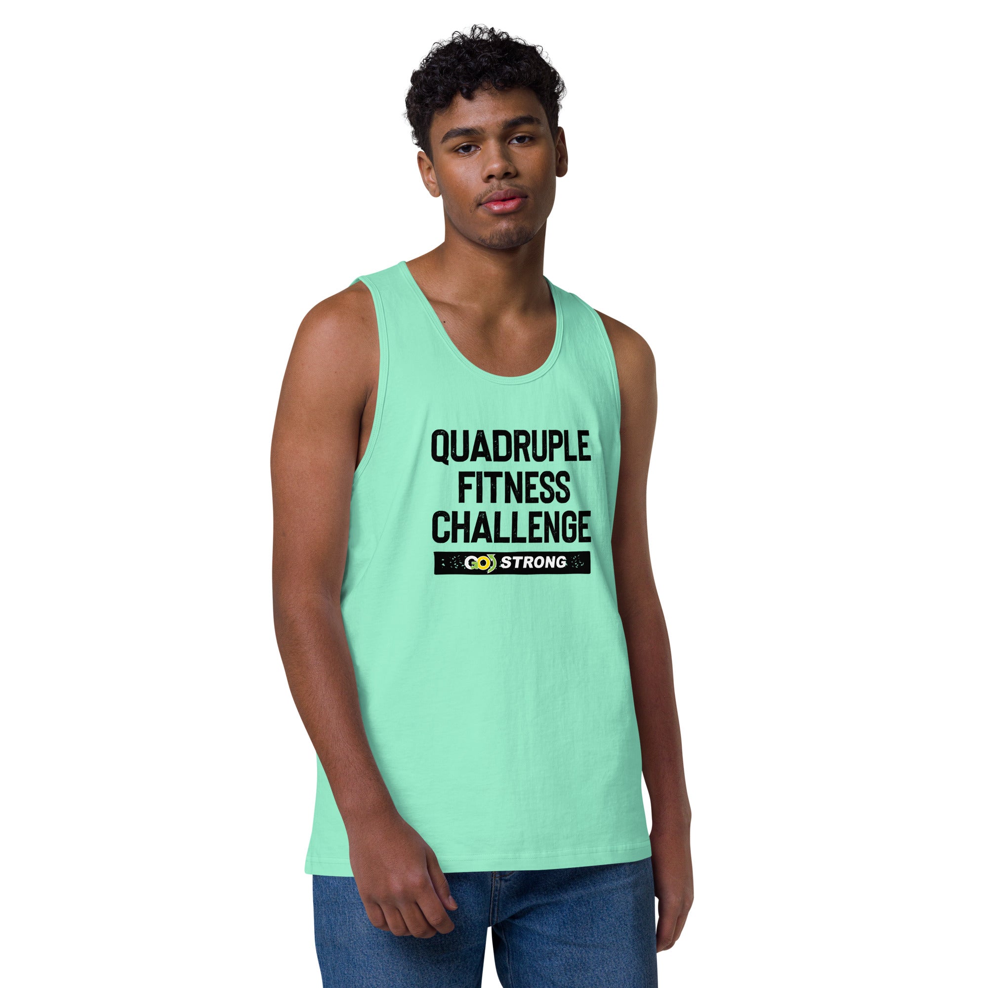 Quad Fitness Challenge premium tank top
