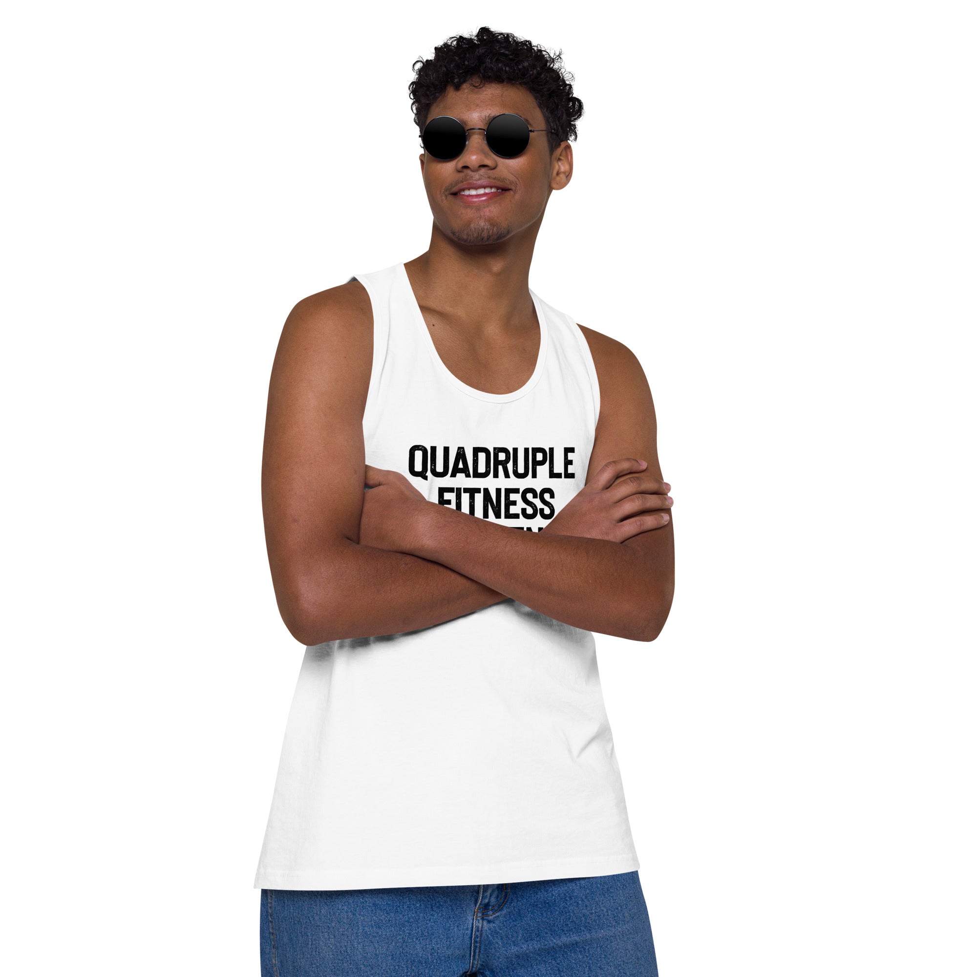 Quad Fitness Challenge premium tank top