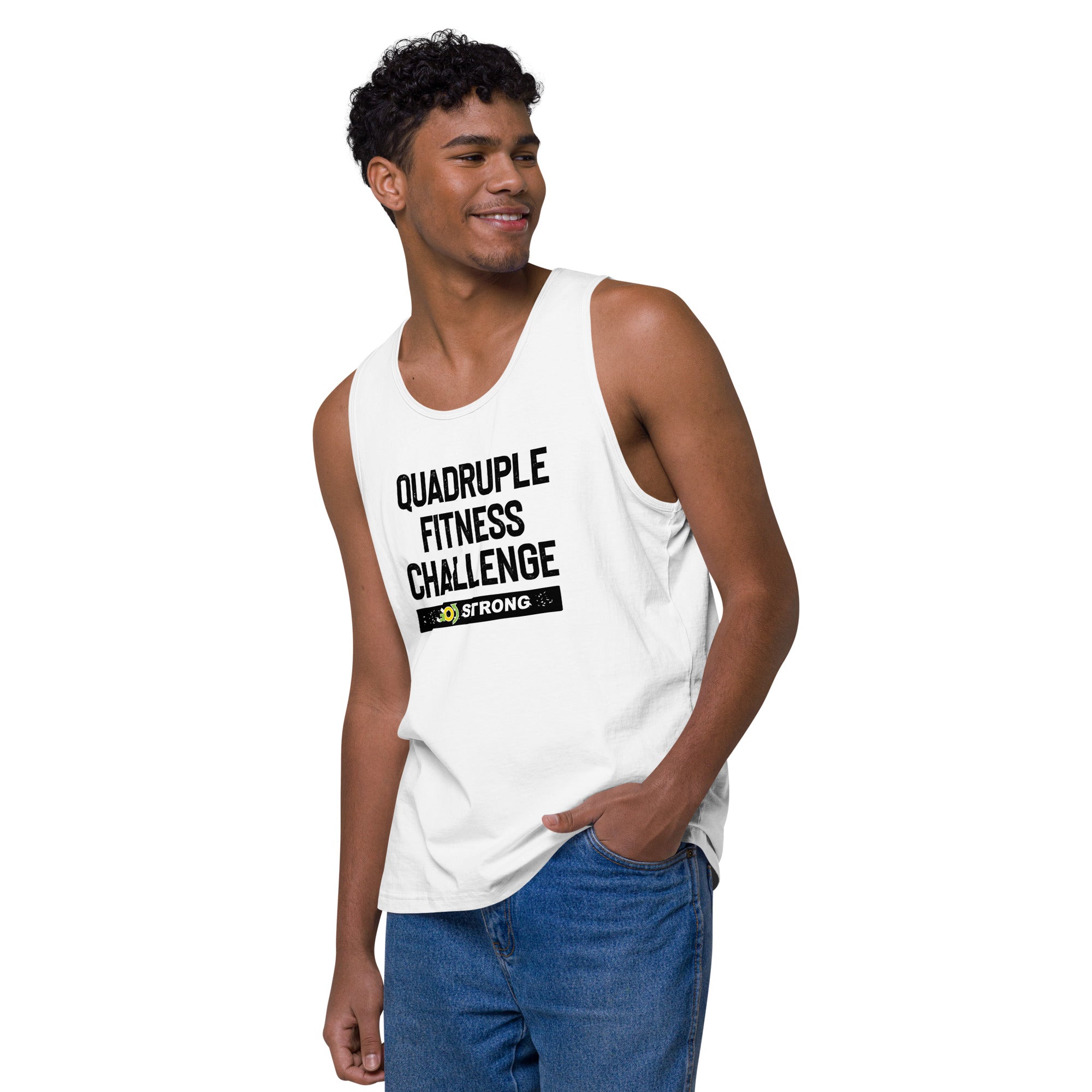 Quad Fitness Challenge premium tank top