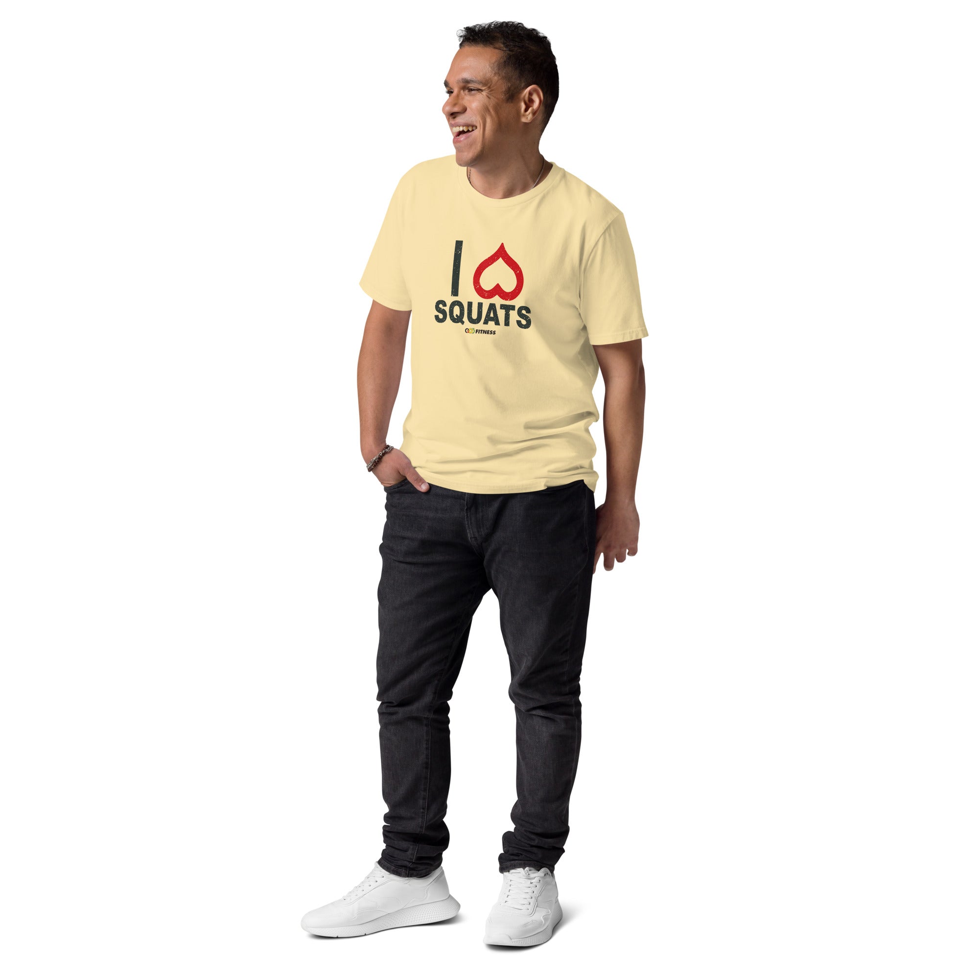 I love Squats Light Mens - Unisex organic cotton t-shirt
