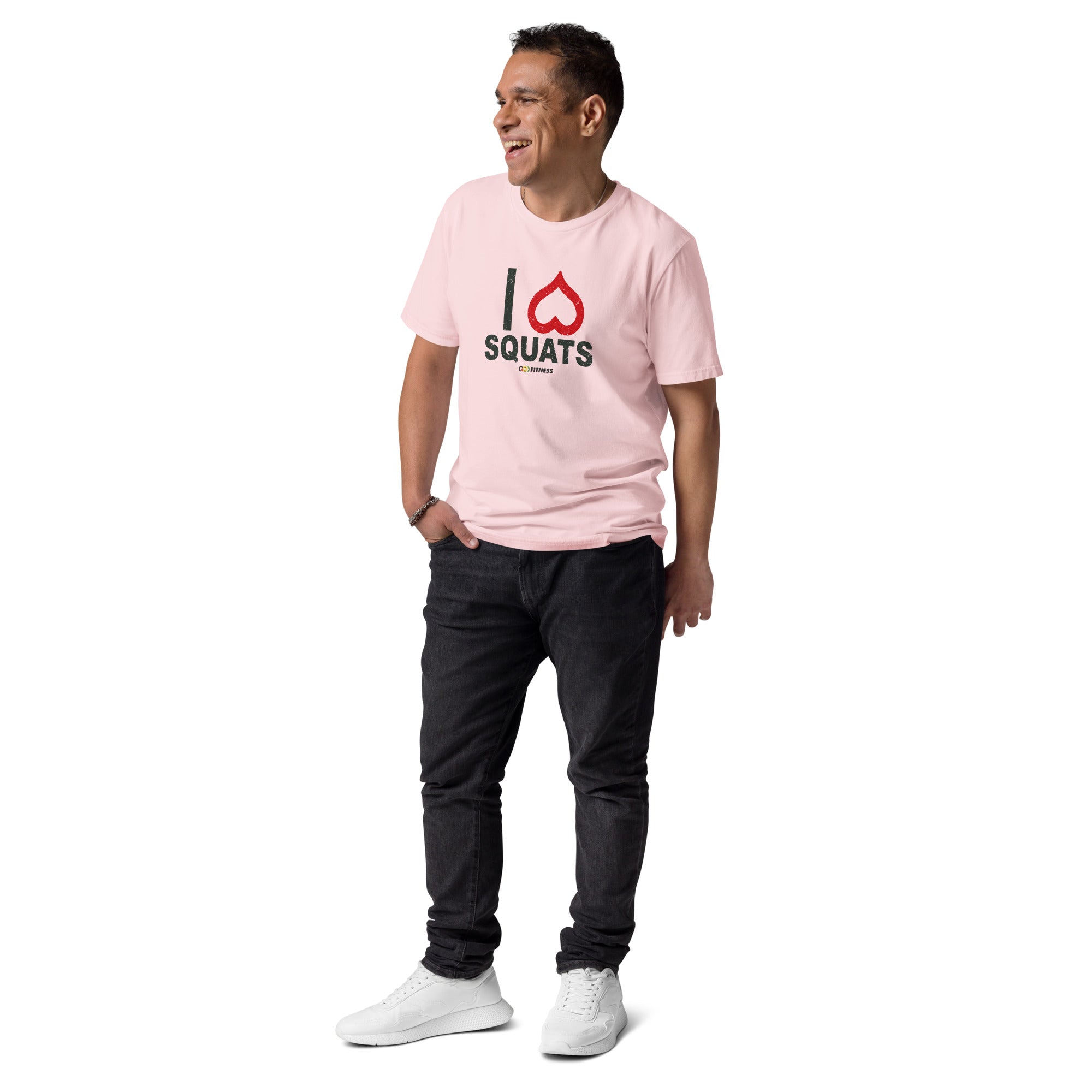 I love Squats Light Mens - Unisex organic cotton t-shirt