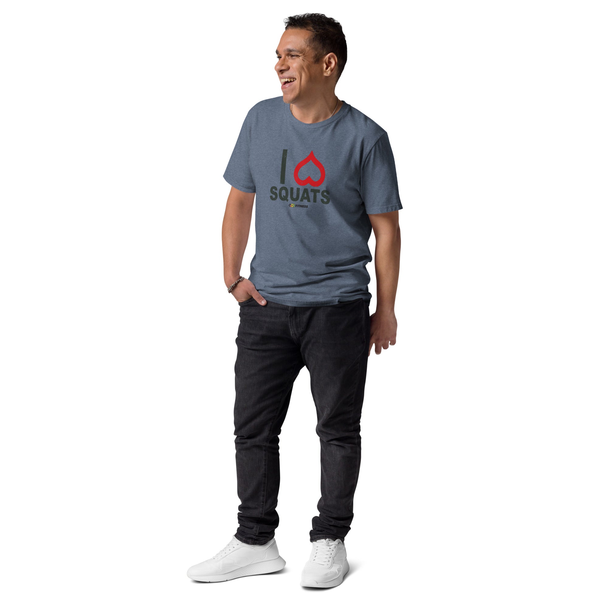 I love Squats Light Mens - Unisex organic cotton t-shirt