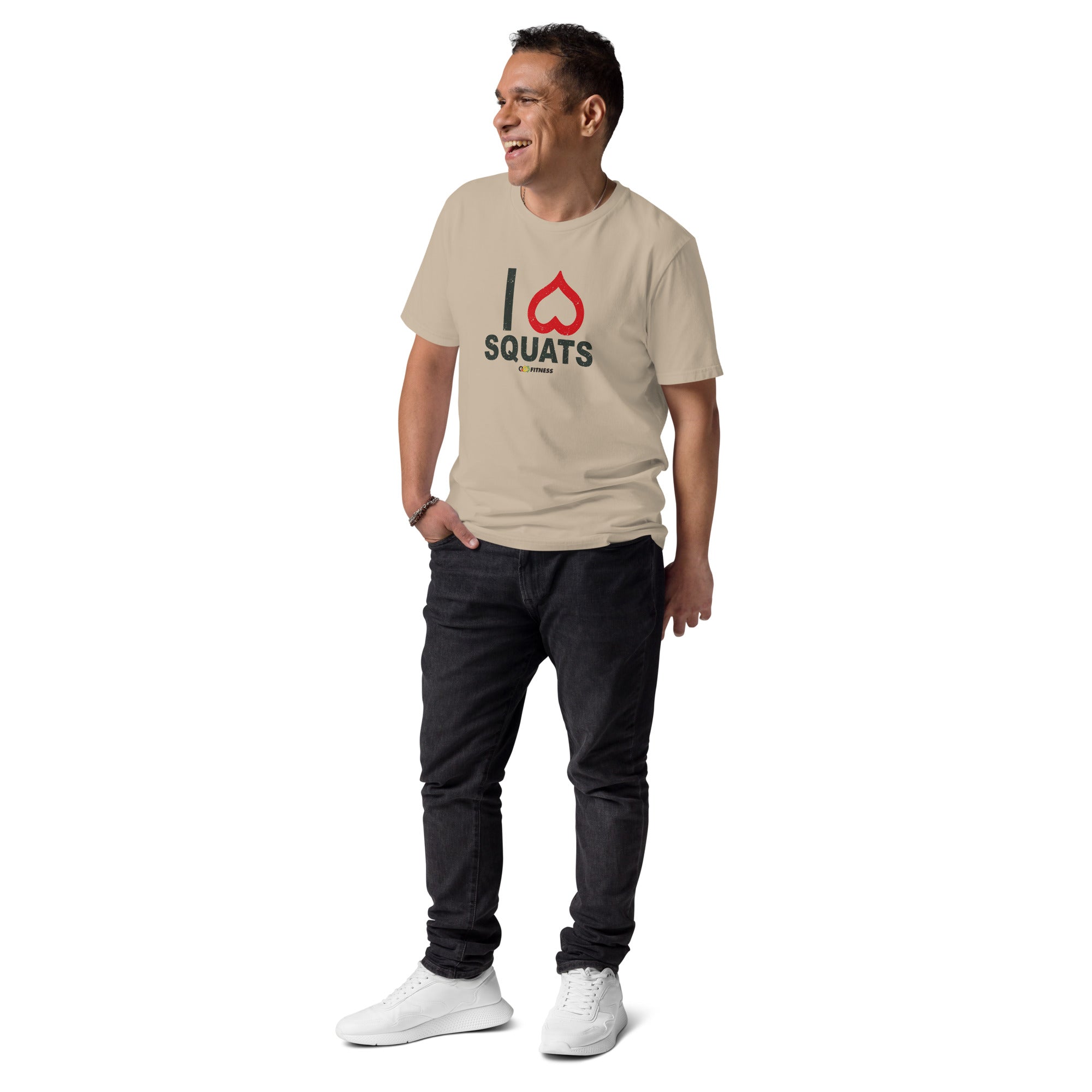 I love Squats Light Mens - Unisex organic cotton t-shirt