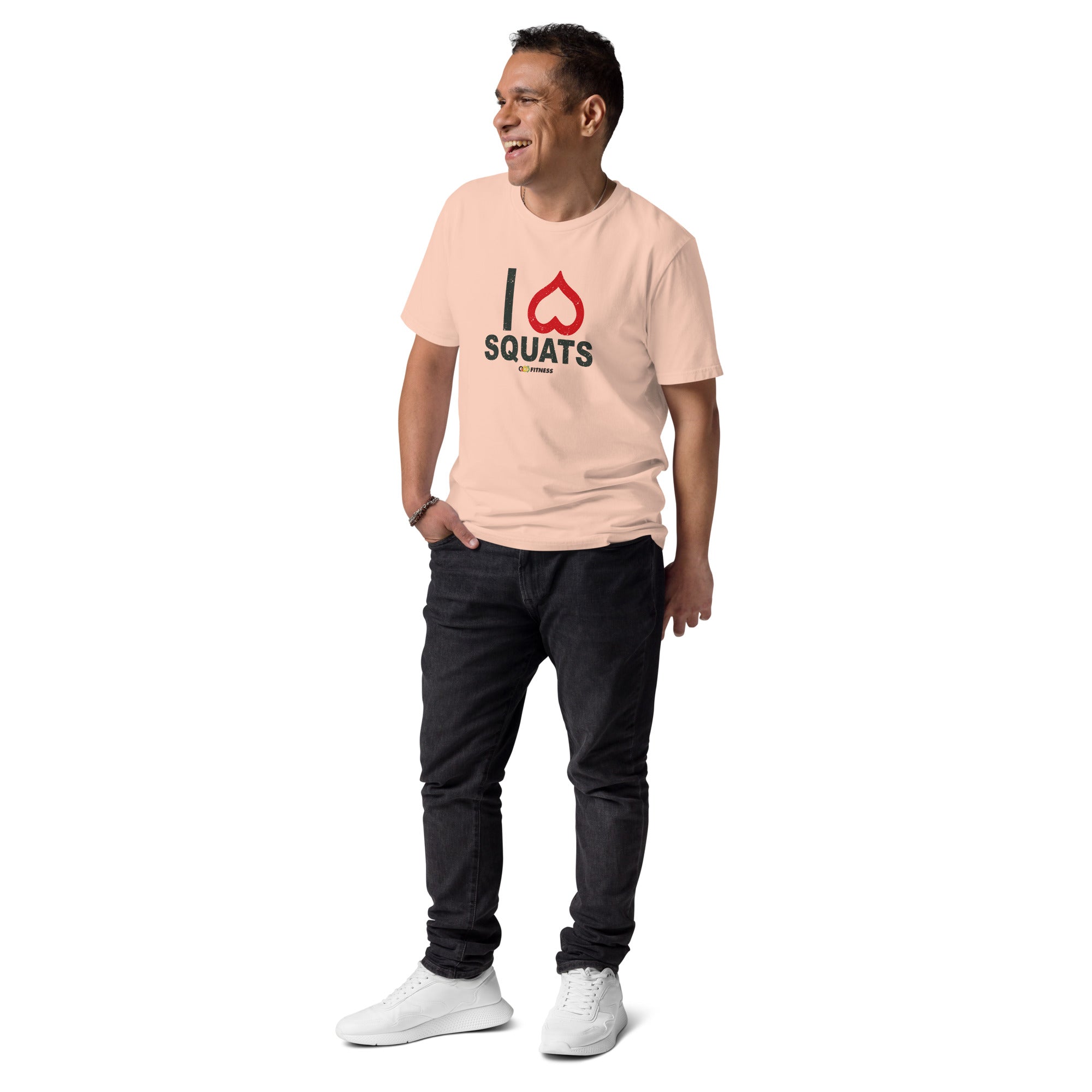I love Squats Light Mens - Unisex organic cotton t-shirt