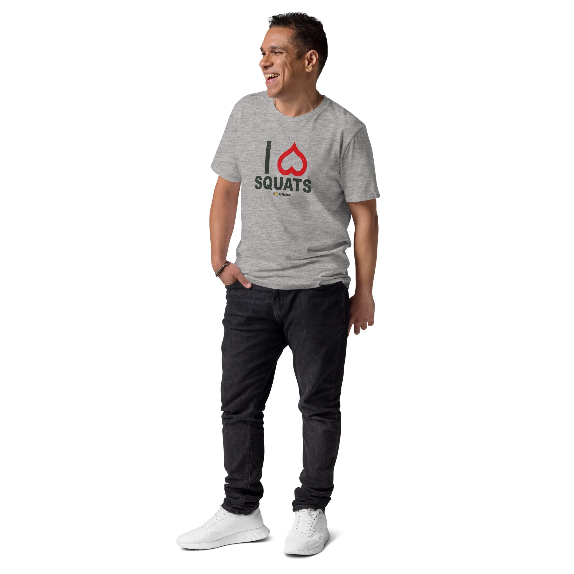 I love Squats Light Mens - Unisex organic cotton t-shirt