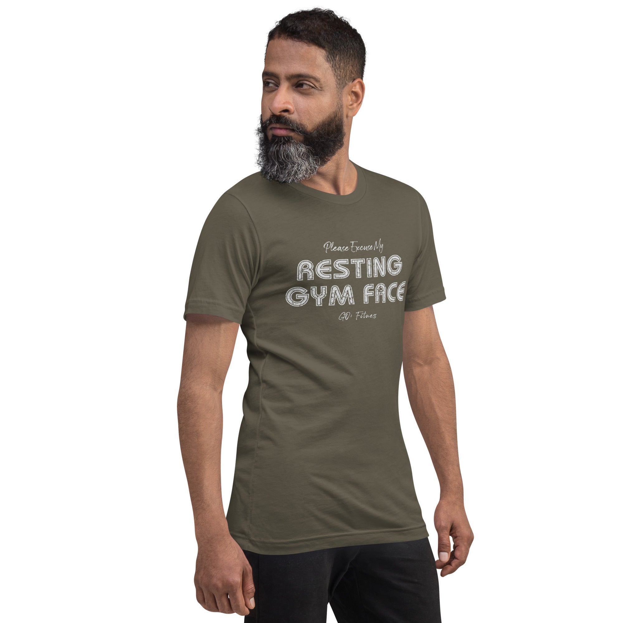 Resting Gym Face Dark Unisex t-shirt
