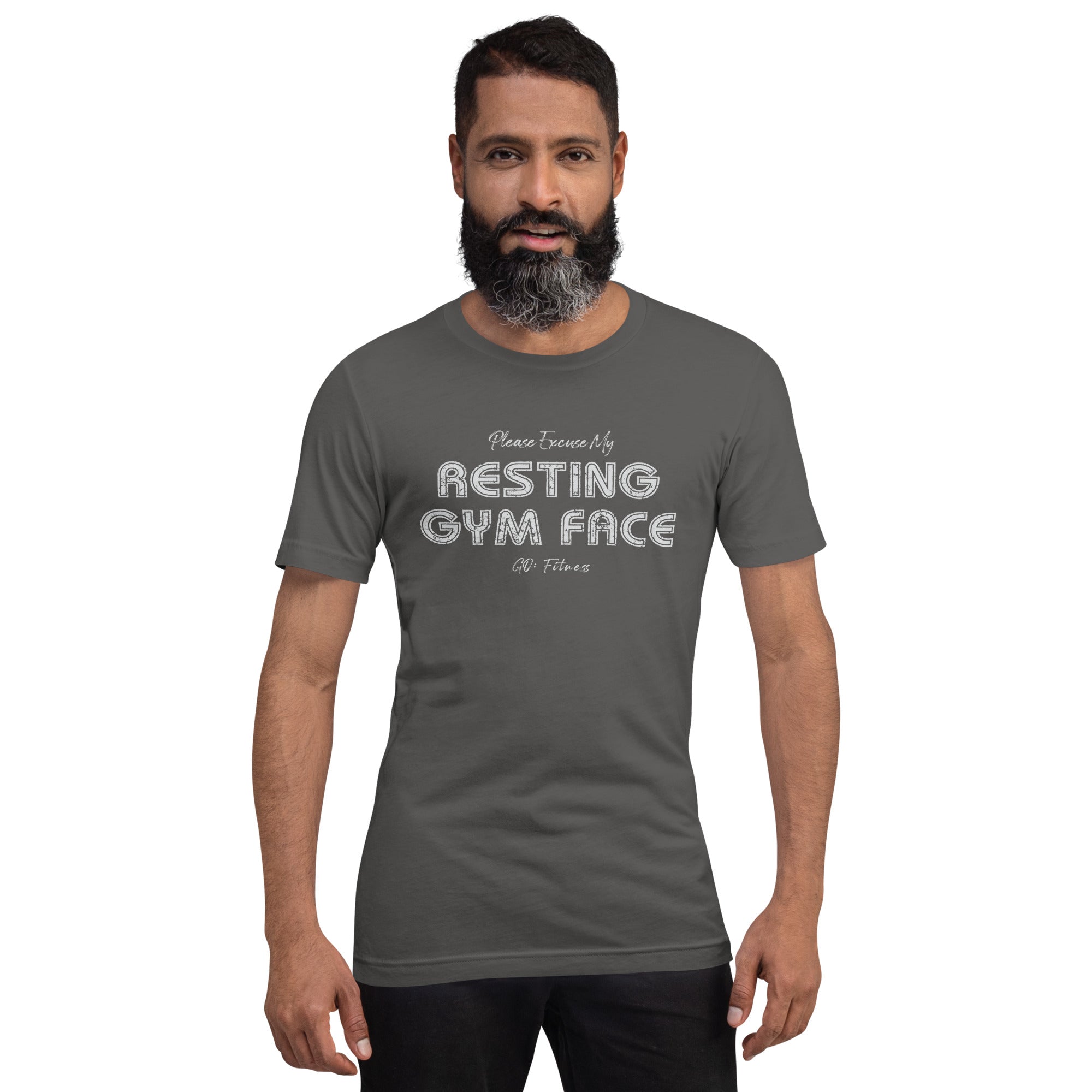 Resting Gym Face Dark Unisex t-shirt