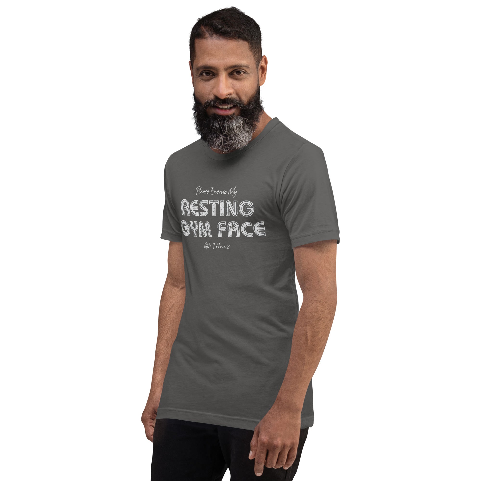 Resting Gym Face Dark Unisex t-shirt