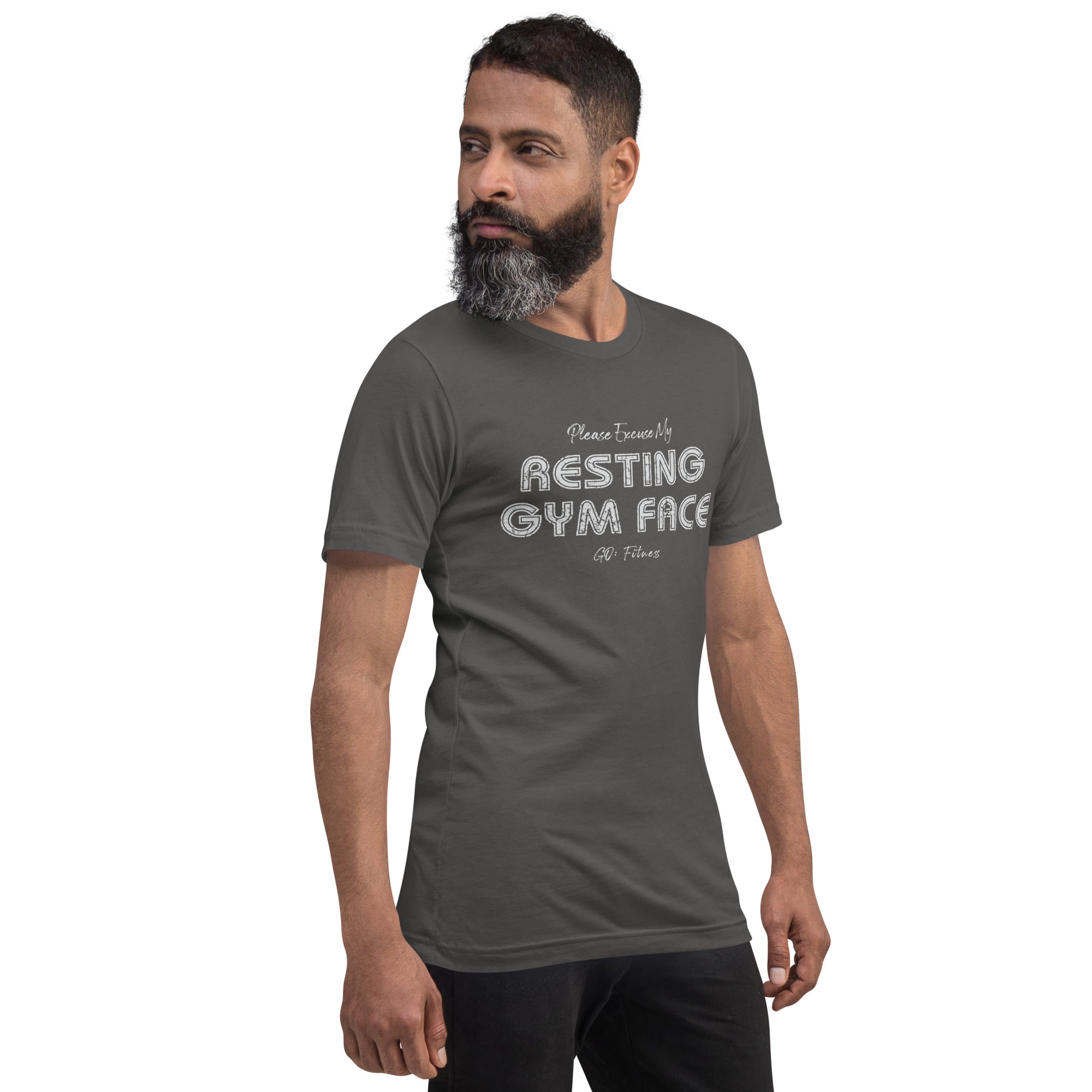 Resting Gym Face Dark Unisex t-shirt