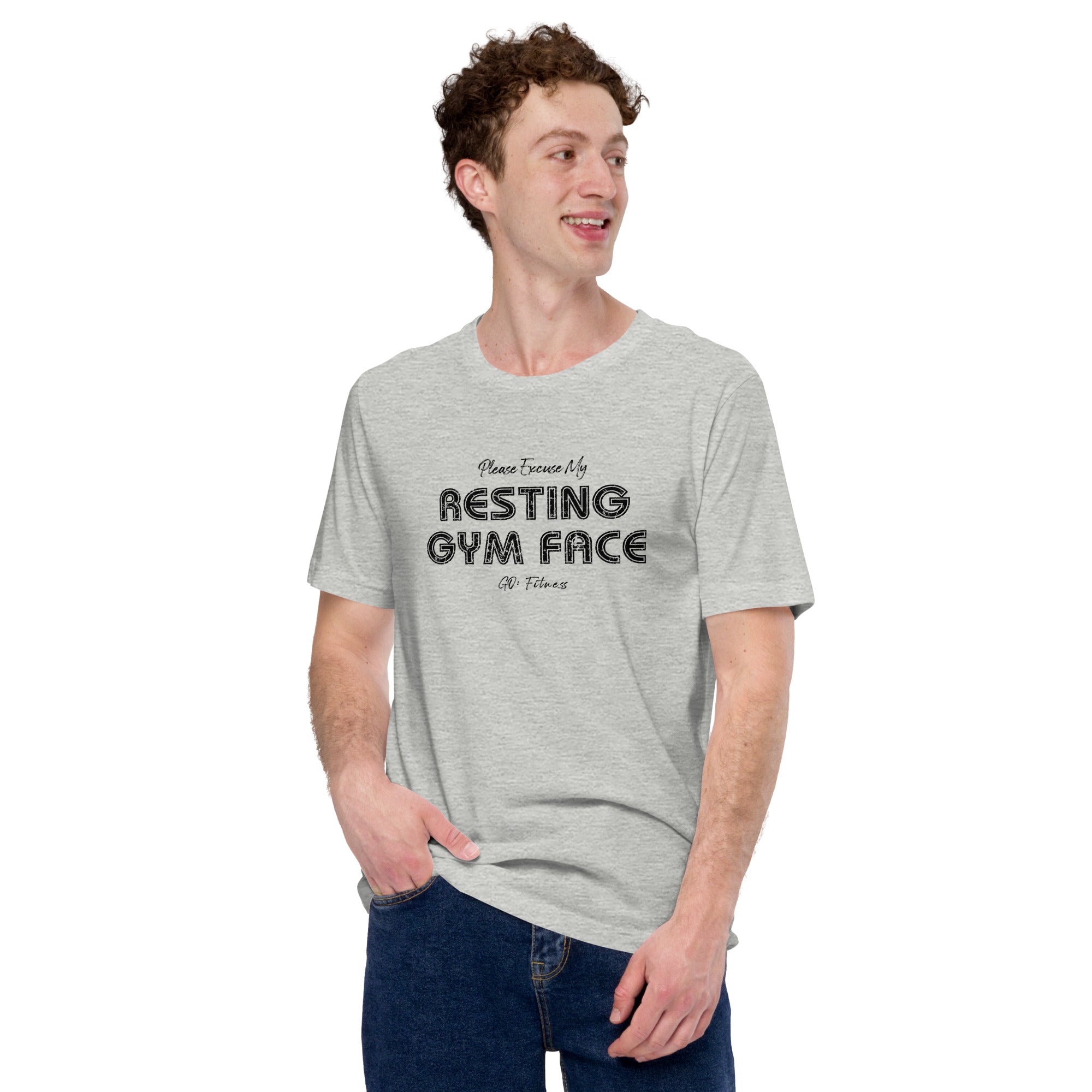 Resting Gym Face Light Unisex t-shirt