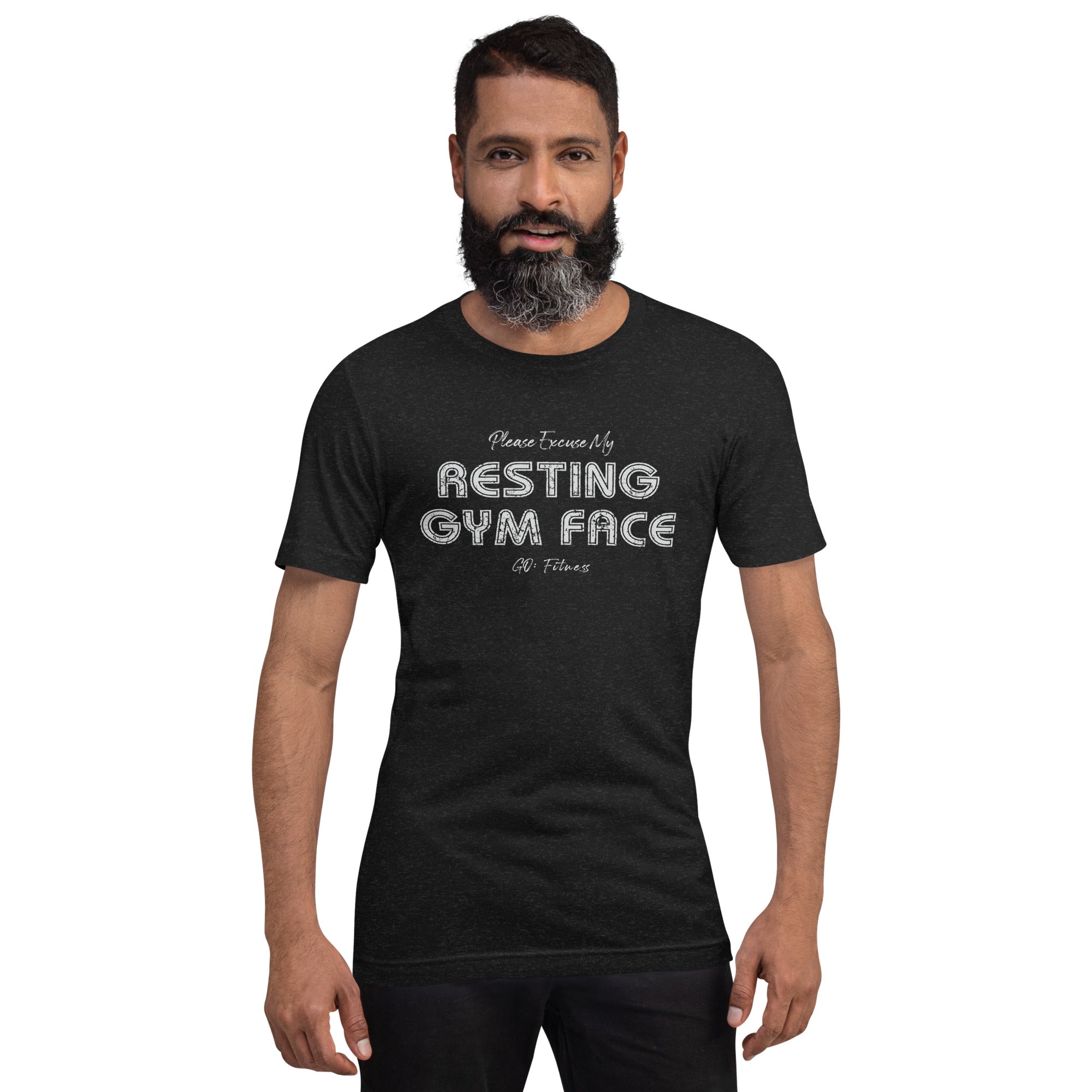 Resting Gym Face Dark Unisex t-shirt