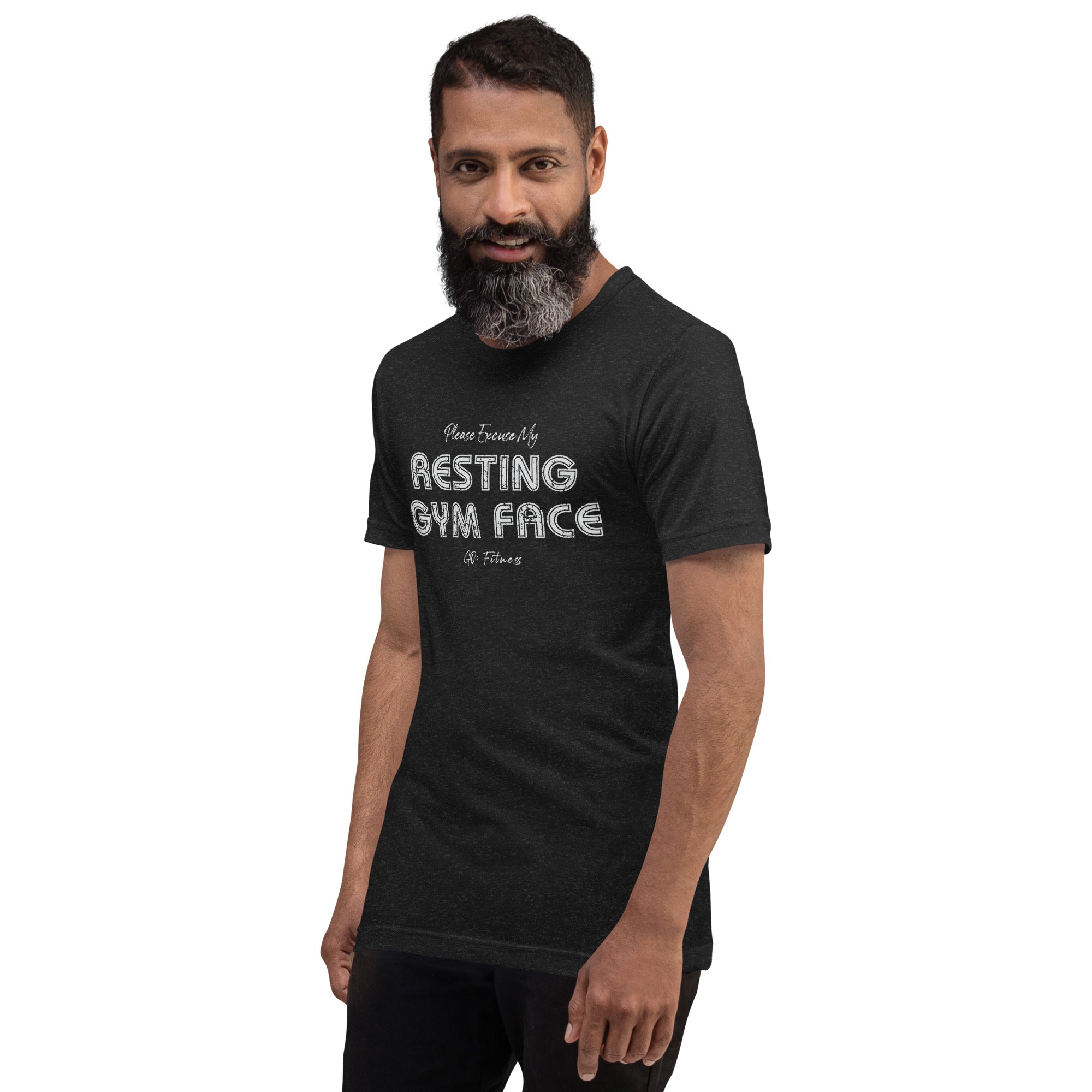 Resting Gym Face Dark Unisex t-shirt