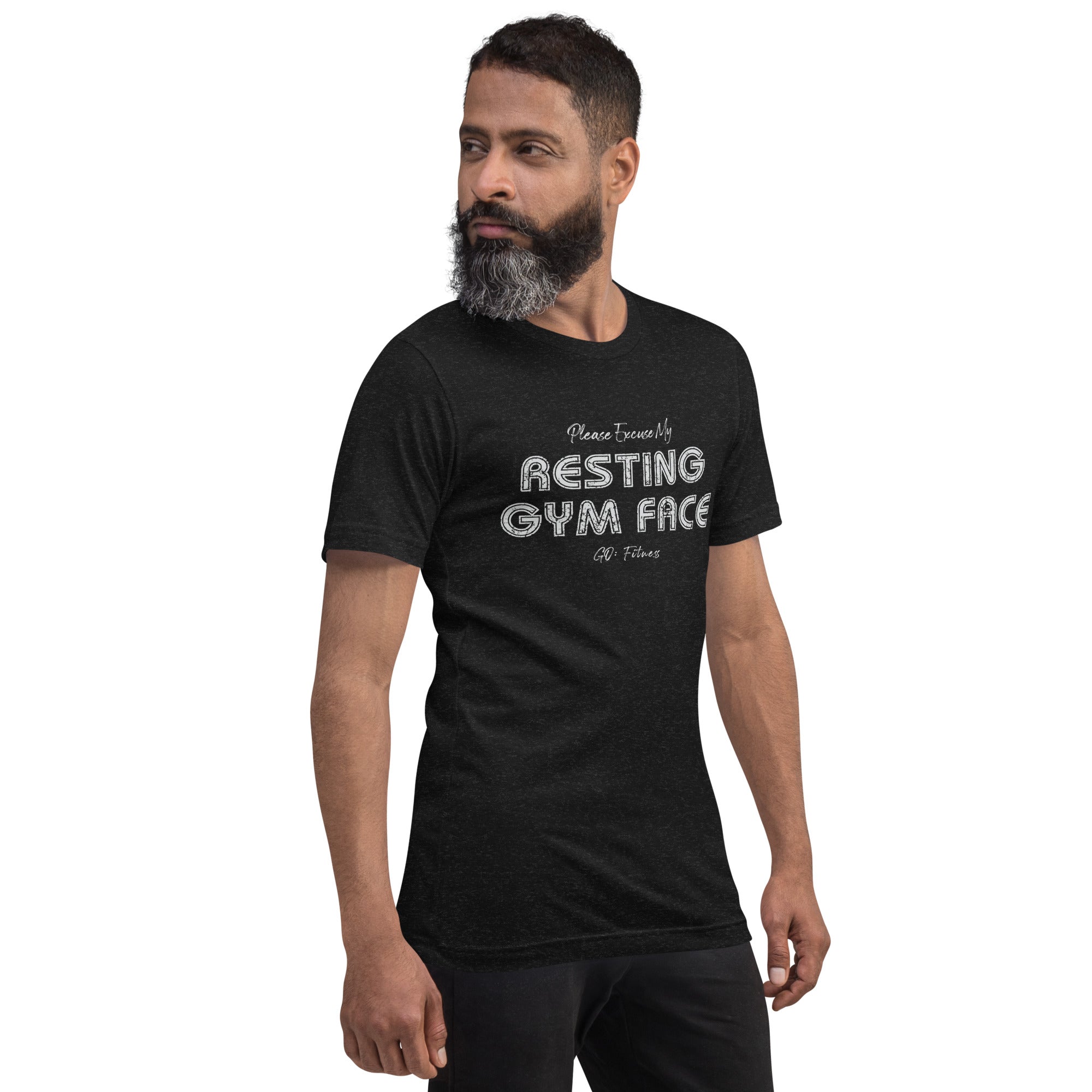 Resting Gym Face Dark Unisex t-shirt