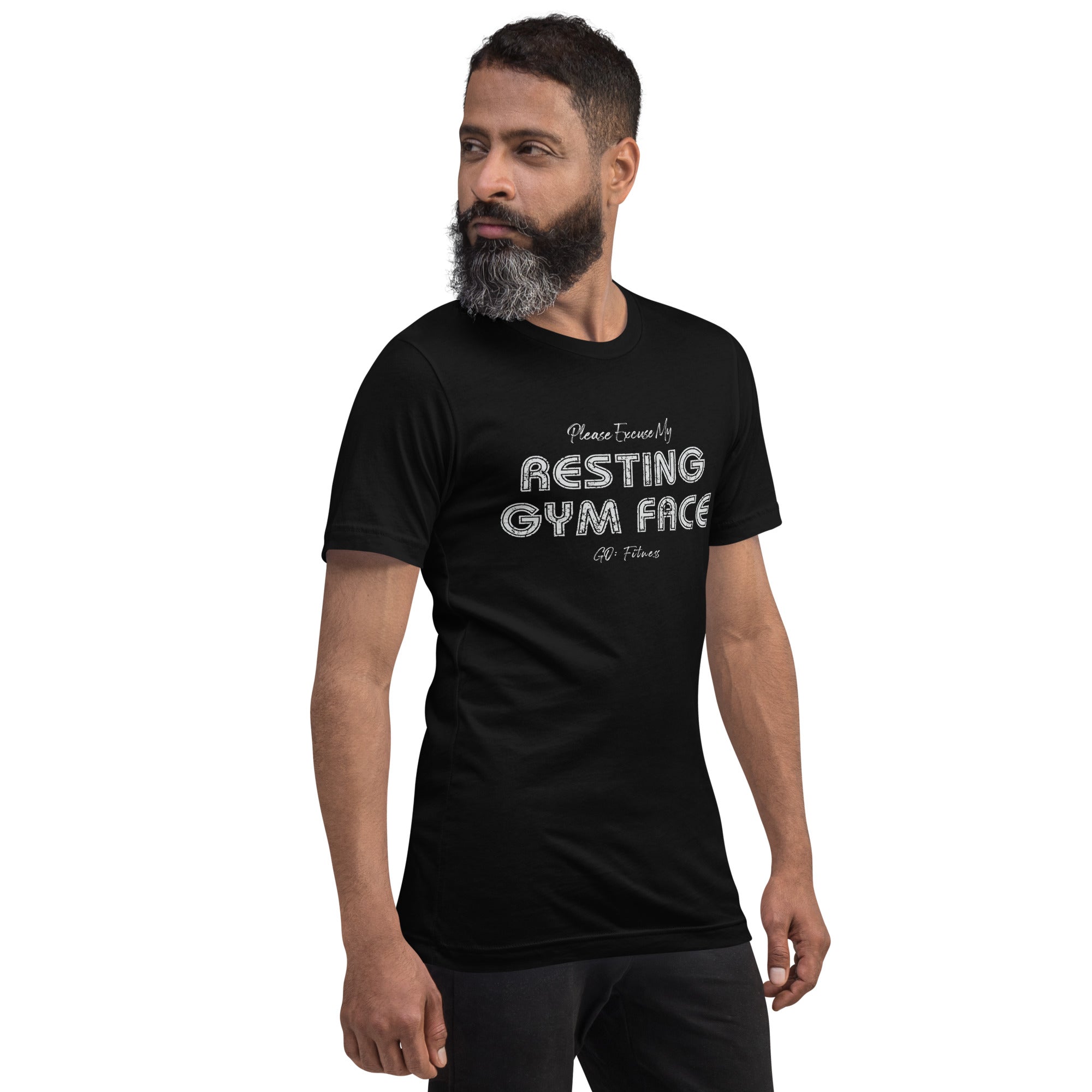 Resting Gym Face Dark Unisex t-shirt