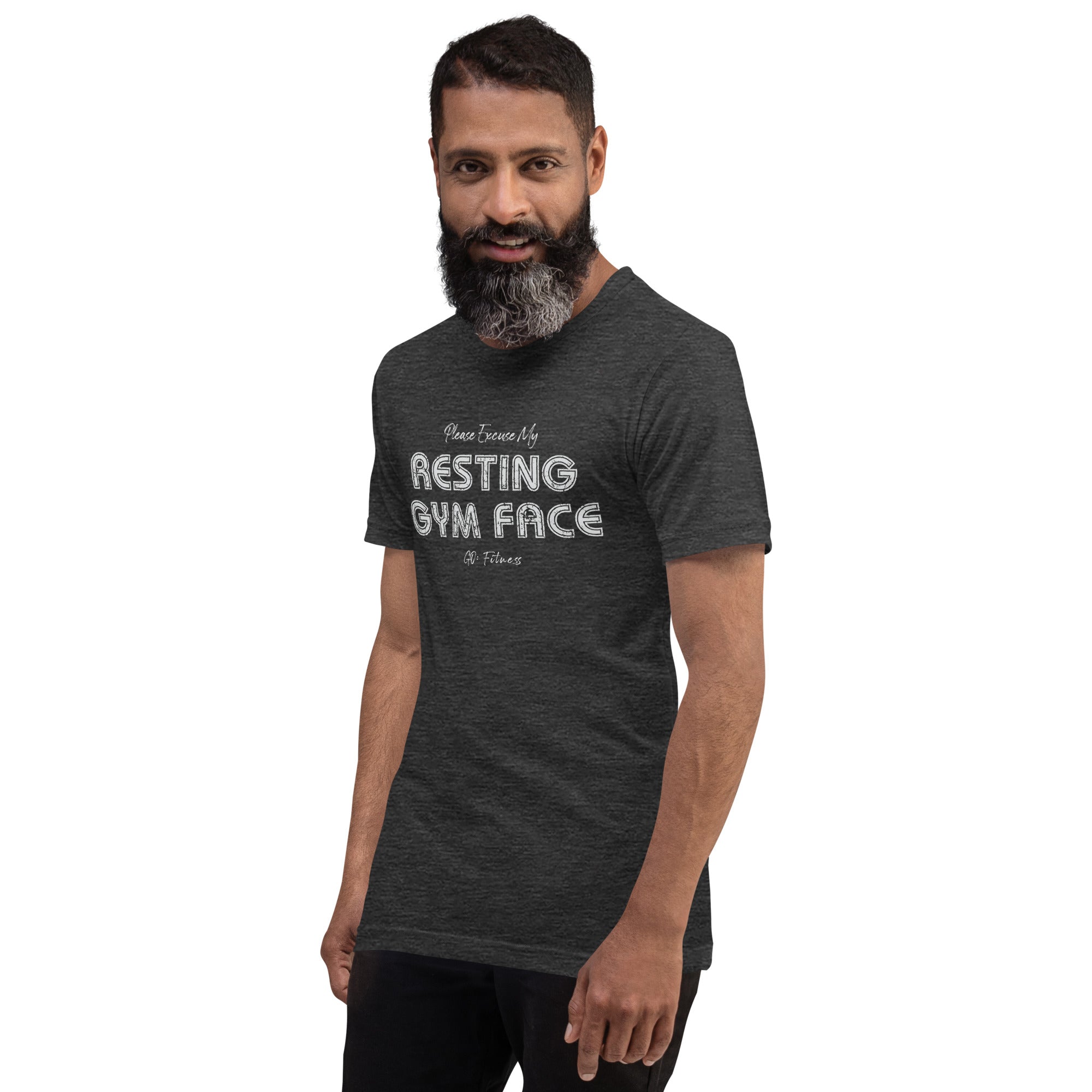 Resting Gym Face Dark Unisex t-shirt