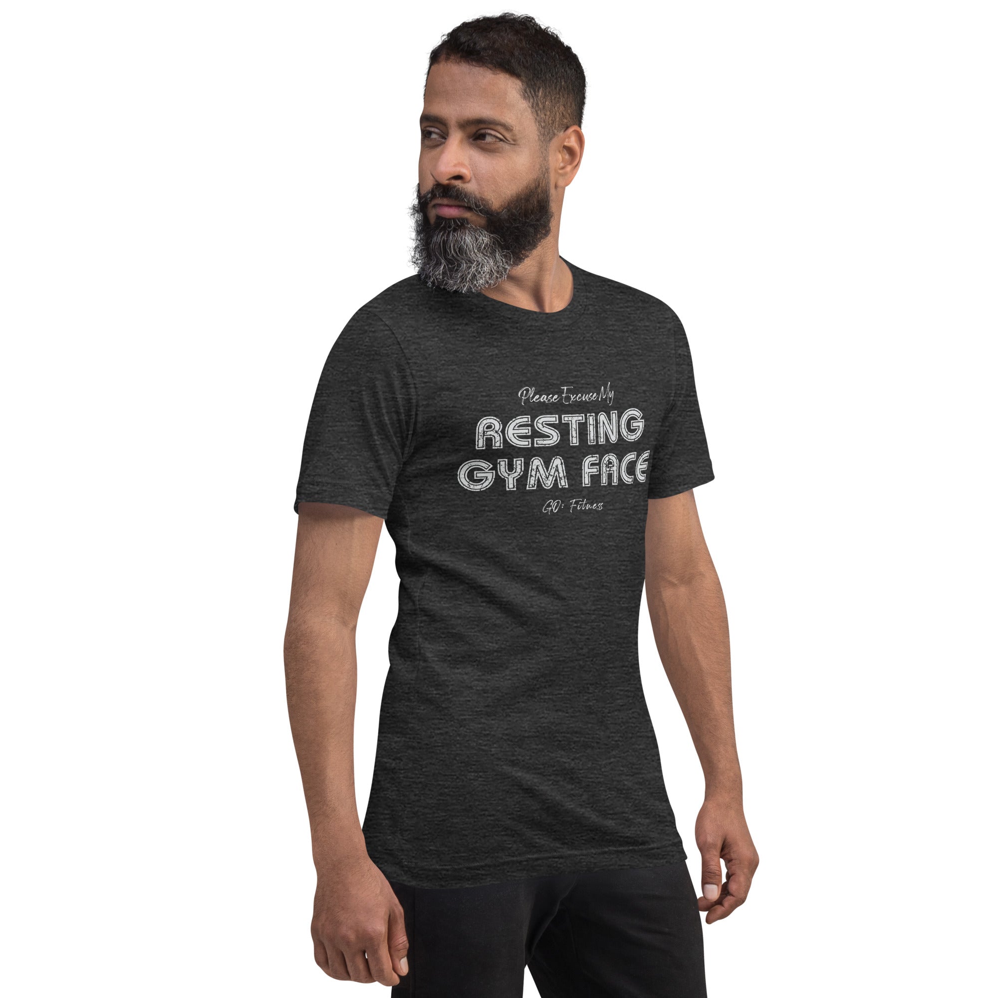 Resting Gym Face Dark Unisex t-shirt