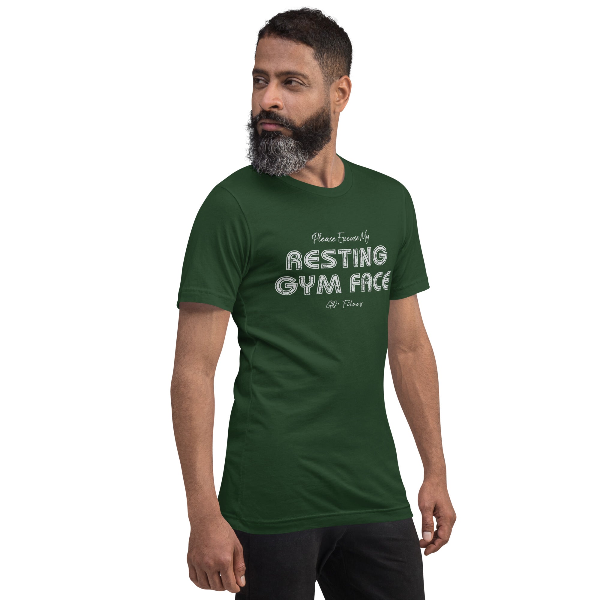 Resting Gym Face Dark Unisex t-shirt