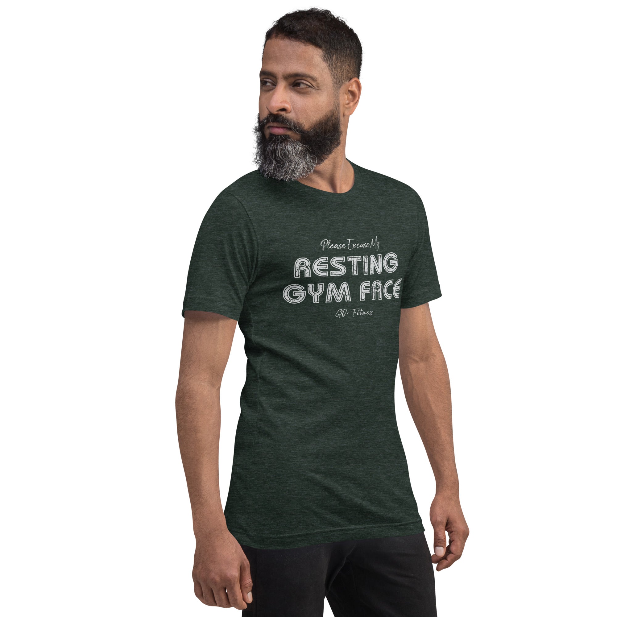 Resting Gym Face Dark Unisex t-shirt