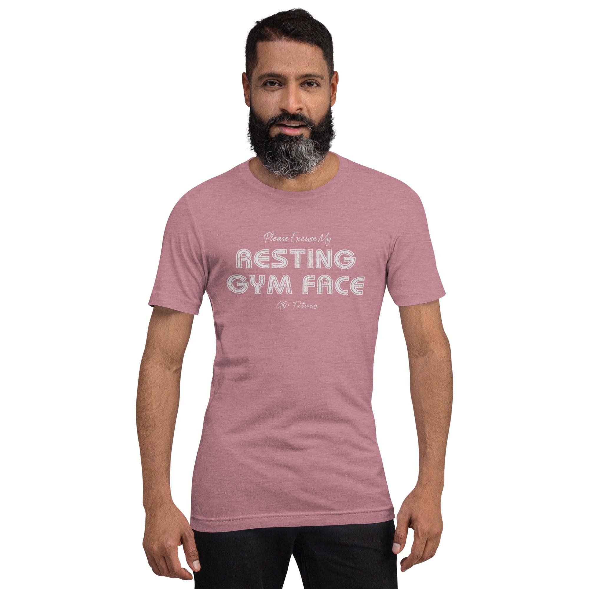 Resting Gym Face Dark Unisex t-shirt