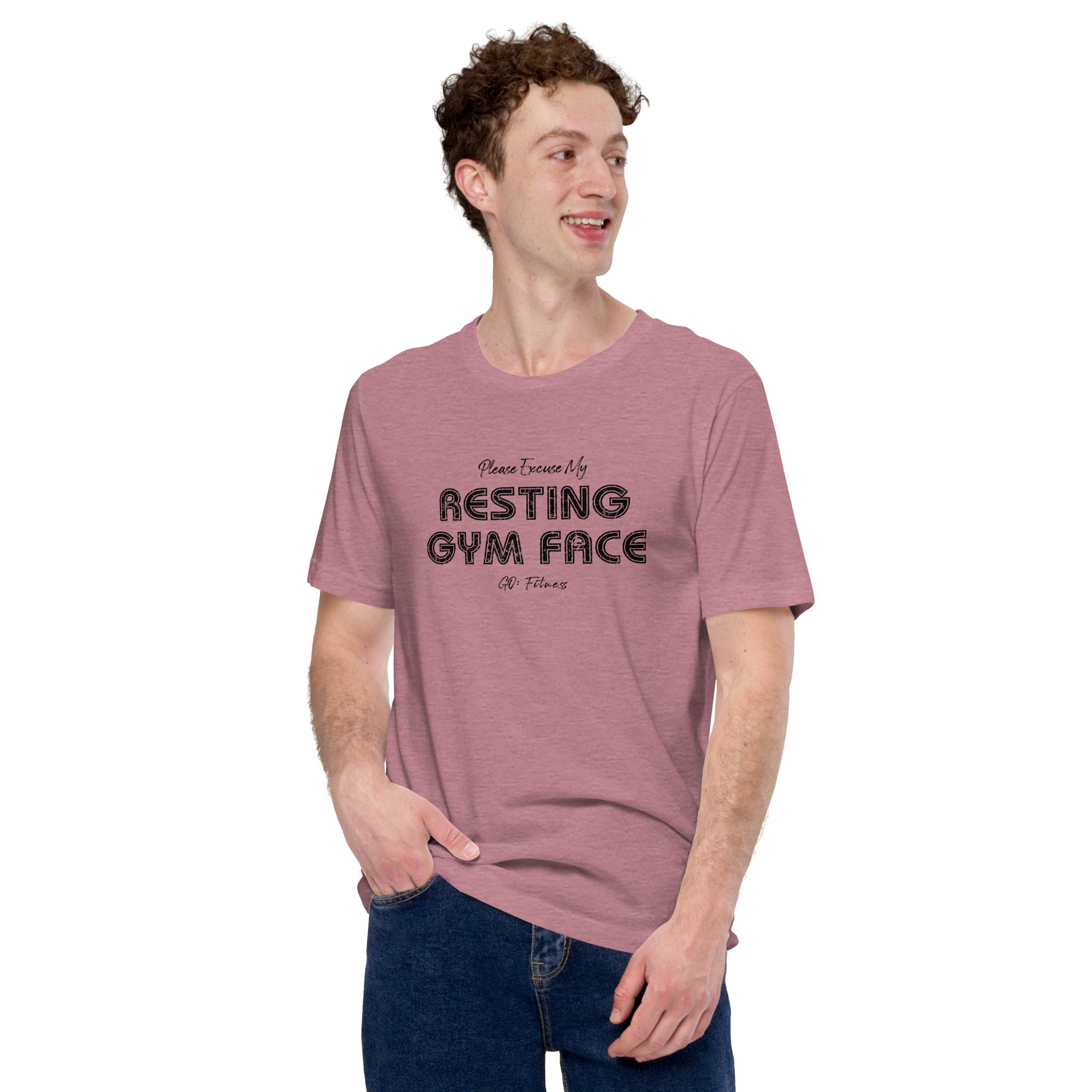 Resting Gym Face Light Unisex t-shirt