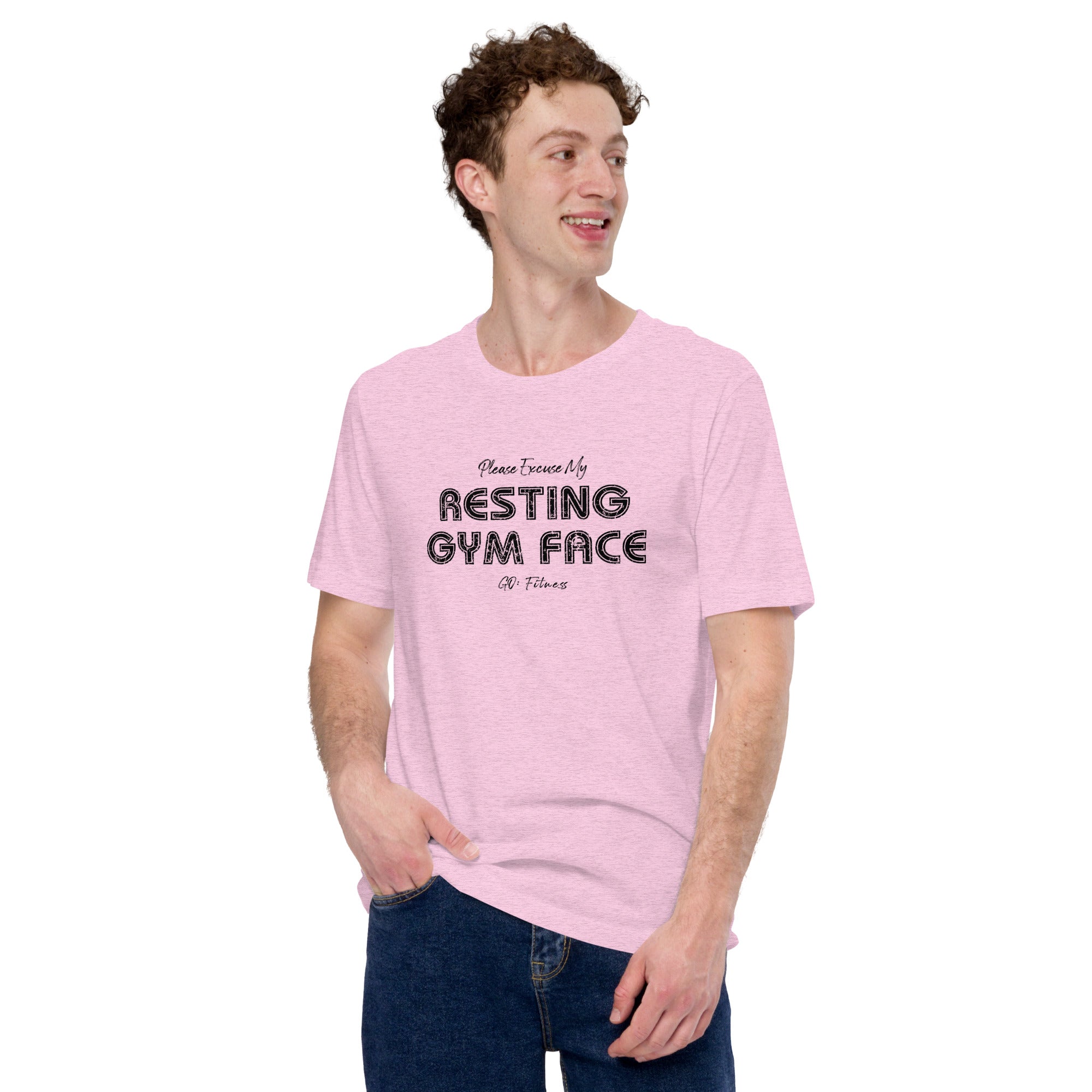 Resting Gym Face Light Unisex t-shirt