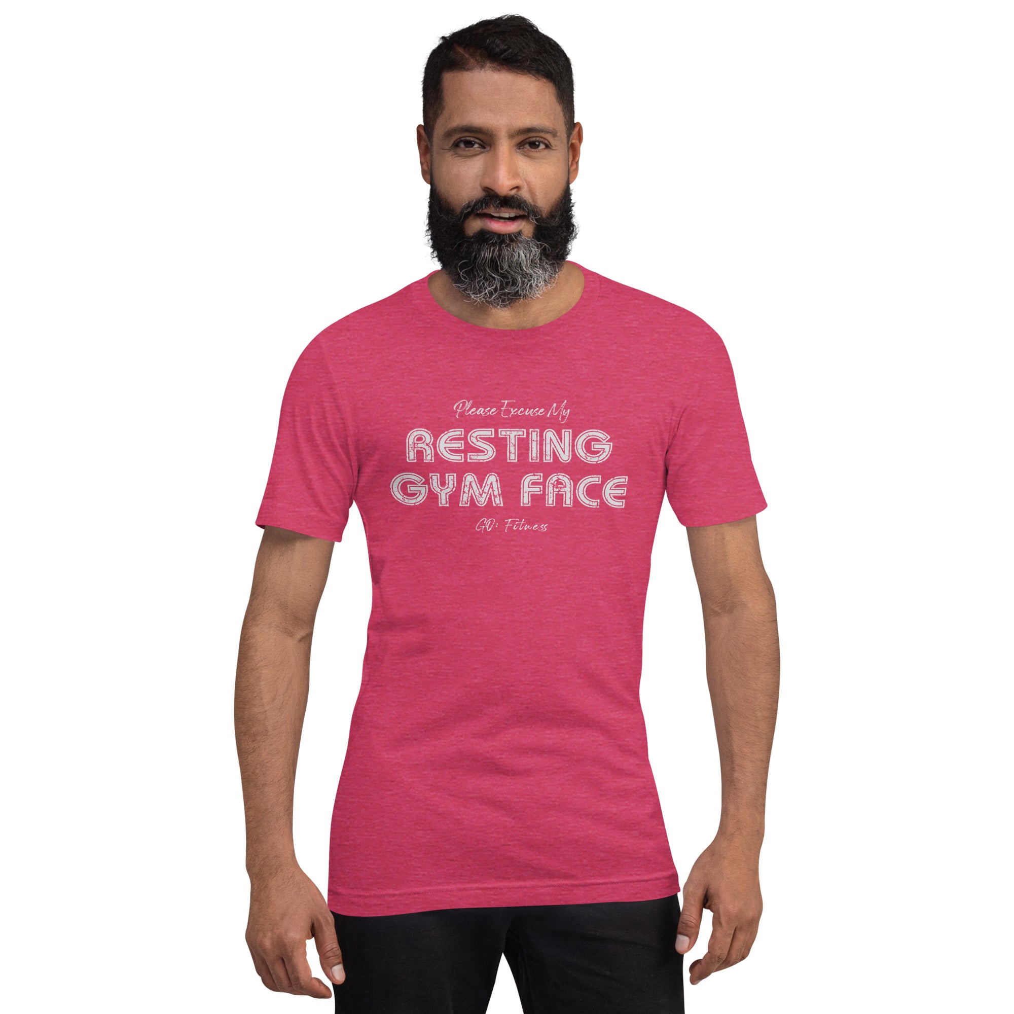Resting Gym Face Dark Unisex t-shirt