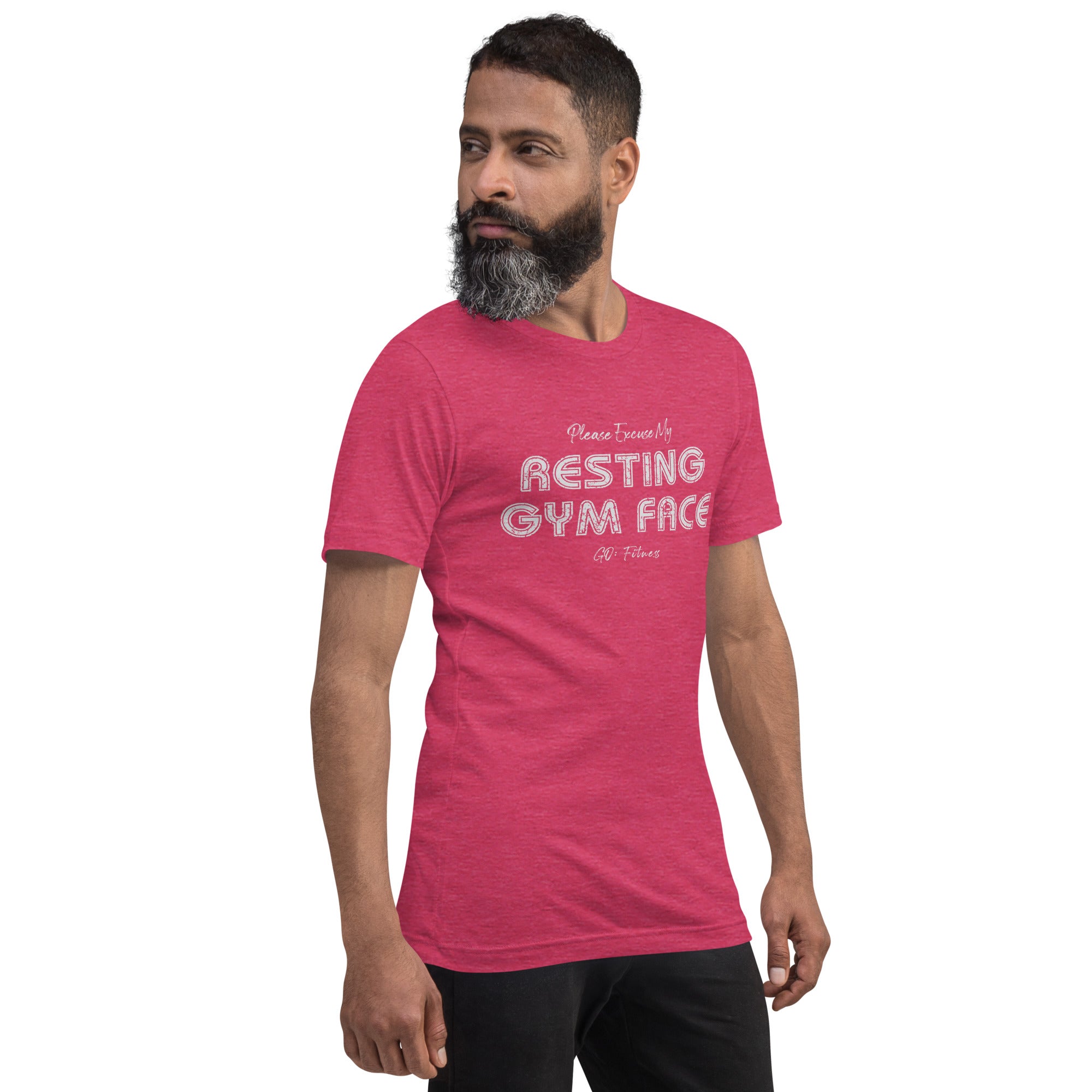 Resting Gym Face Dark Unisex t-shirt