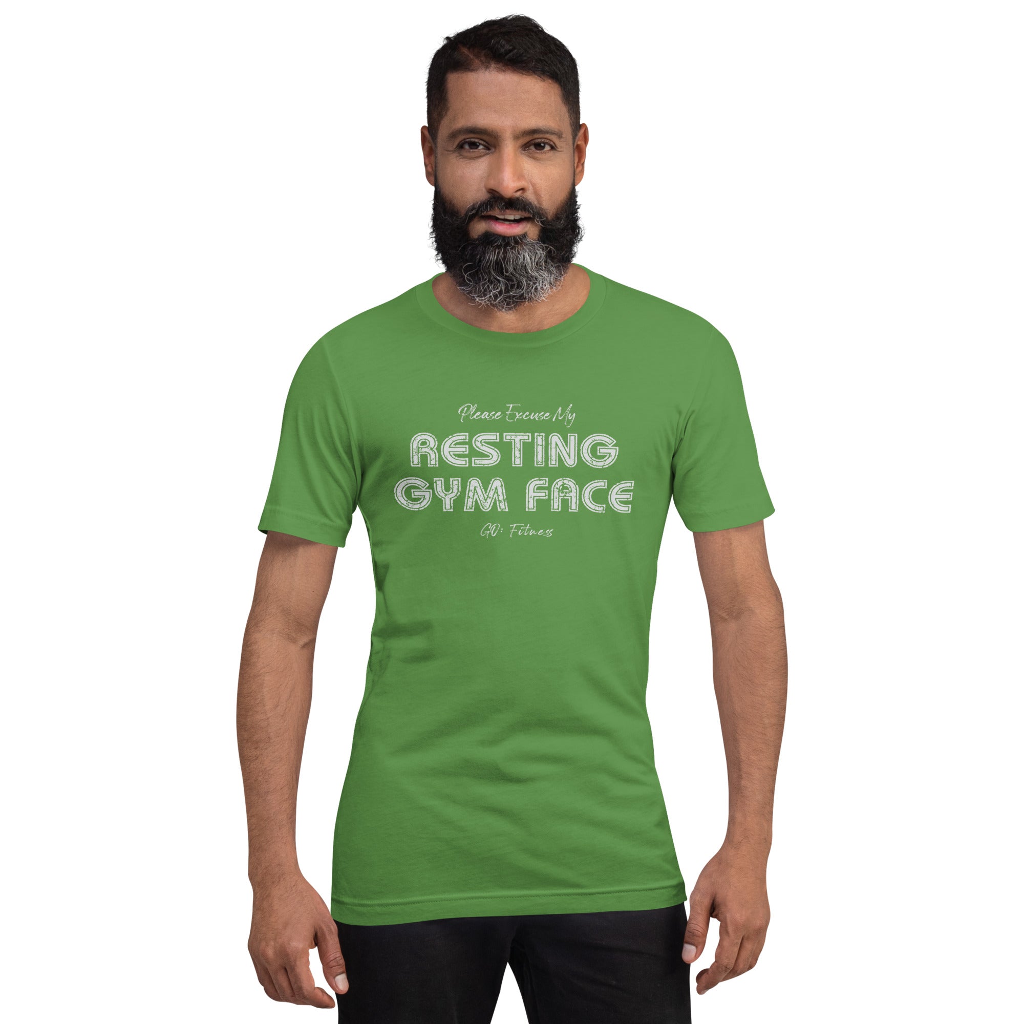 Resting Gym Face Dark Unisex t-shirt