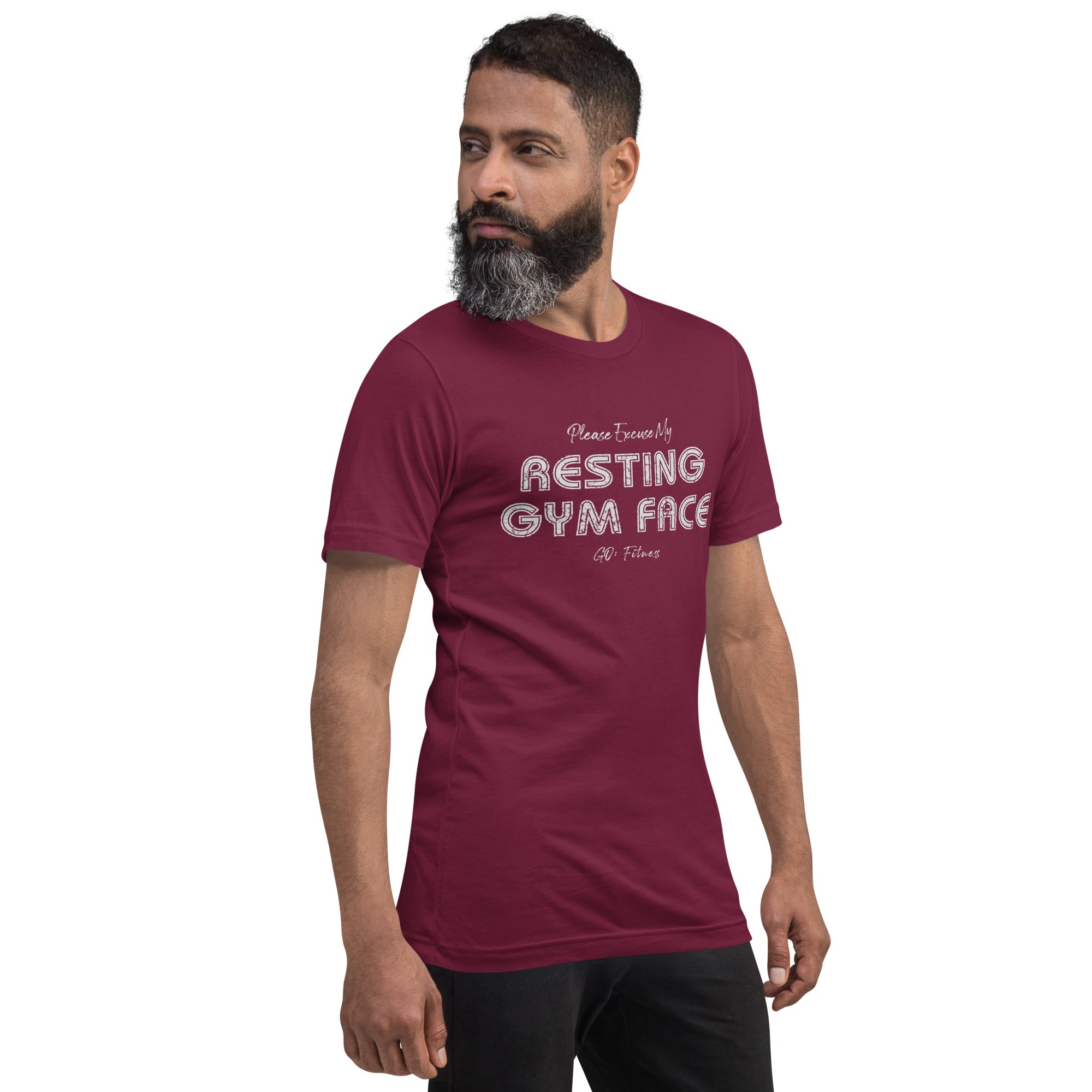 Resting Gym Face Dark Unisex t-shirt