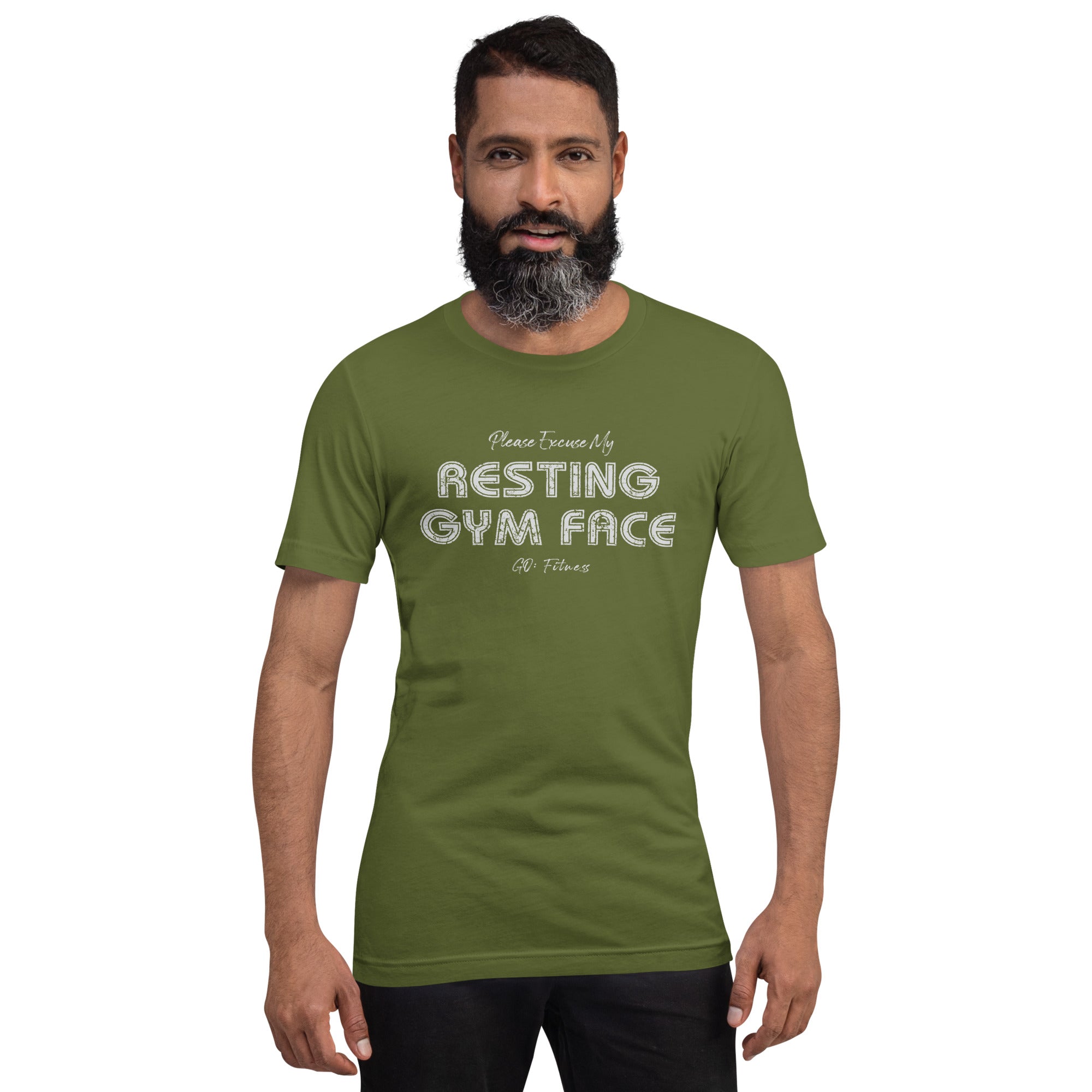 Resting Gym Face Dark Unisex t-shirt