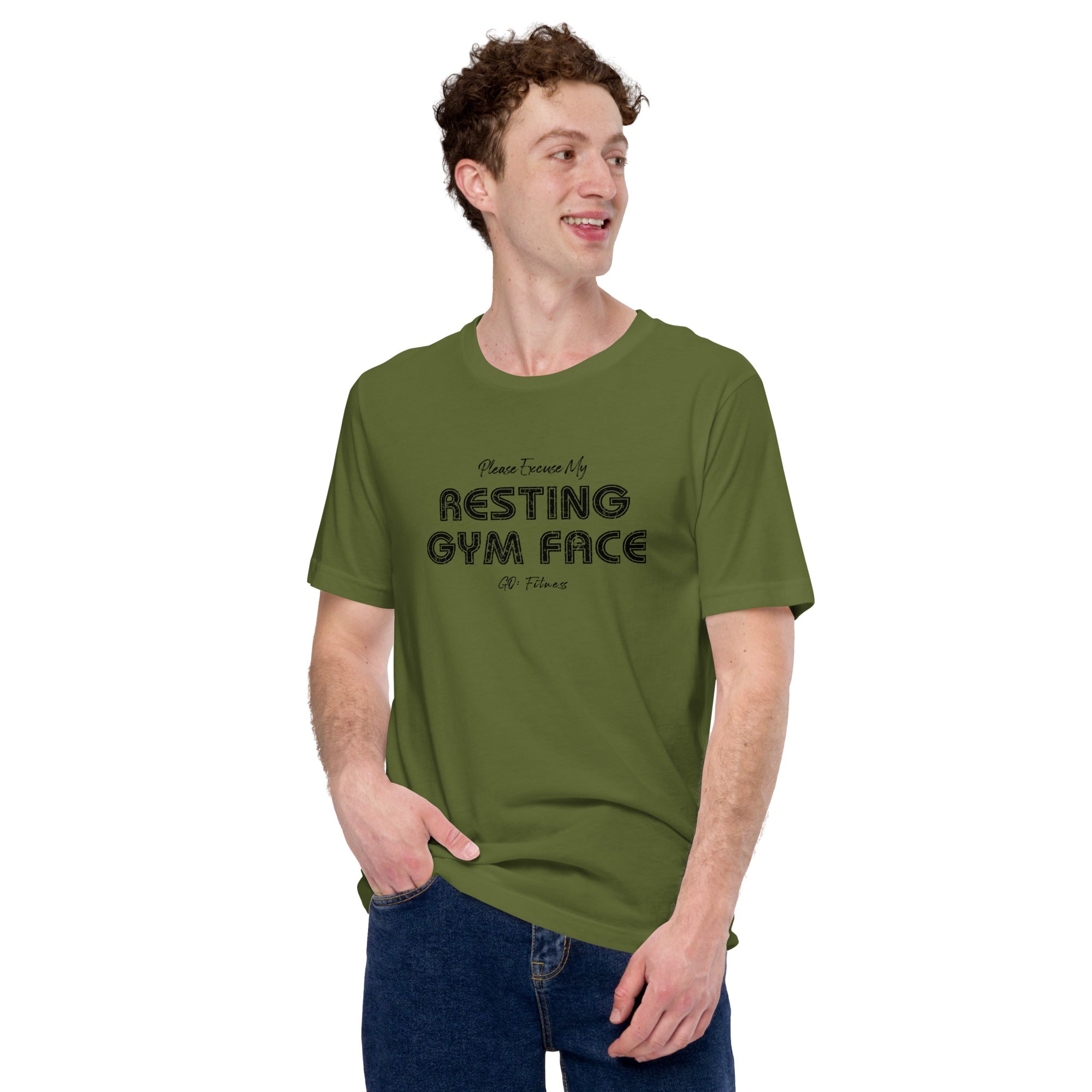 Resting Gym Face Light Unisex t-shirt