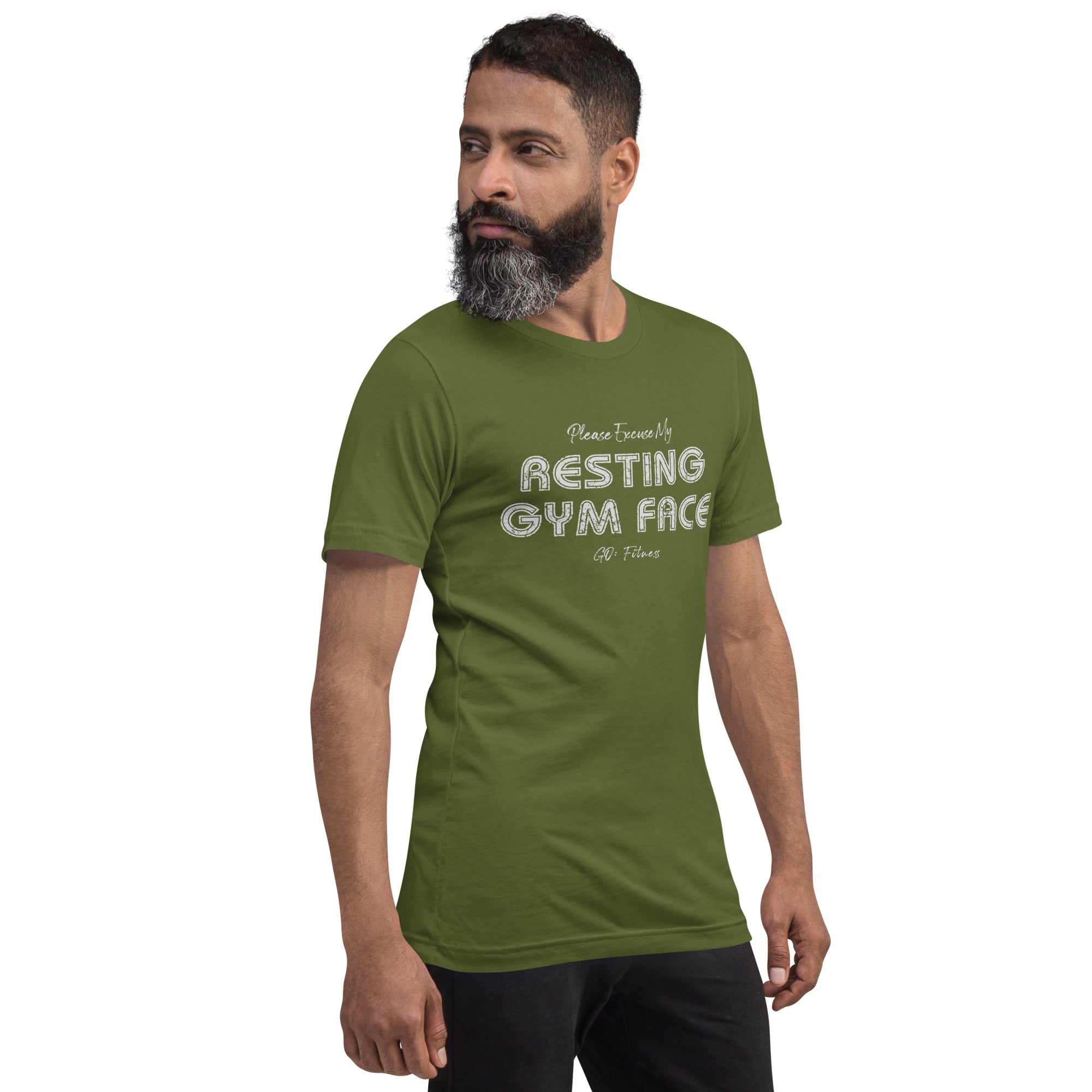 Resting Gym Face Dark Unisex t-shirt