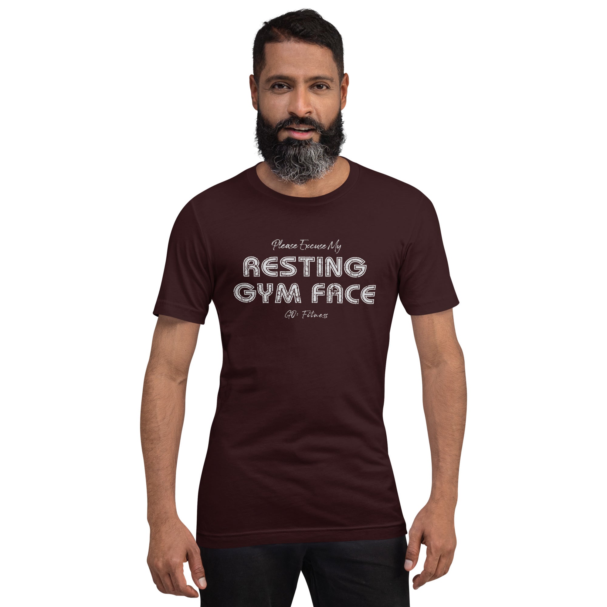 Resting Gym Face Dark Unisex t-shirt