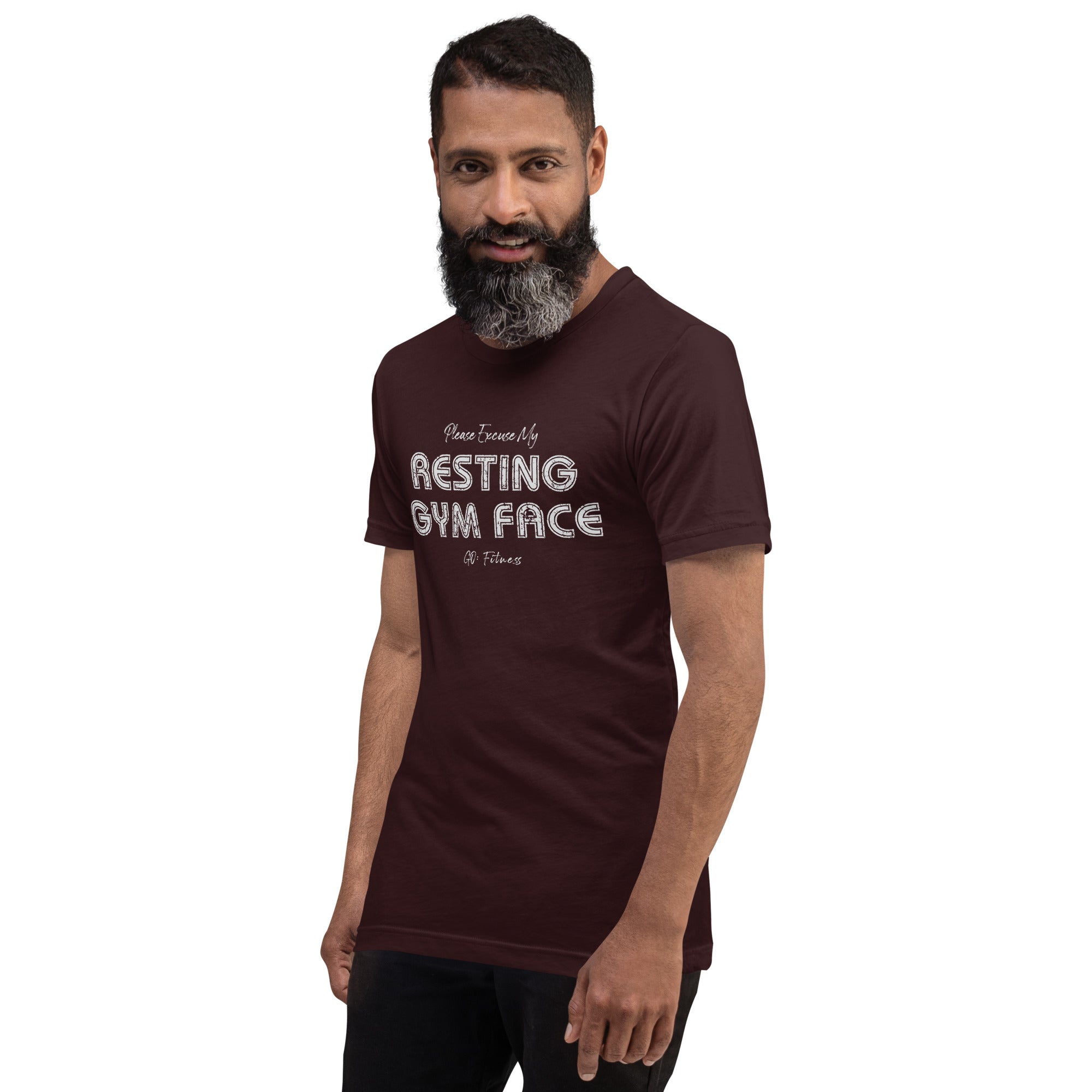 Resting Gym Face Dark Unisex t-shirt