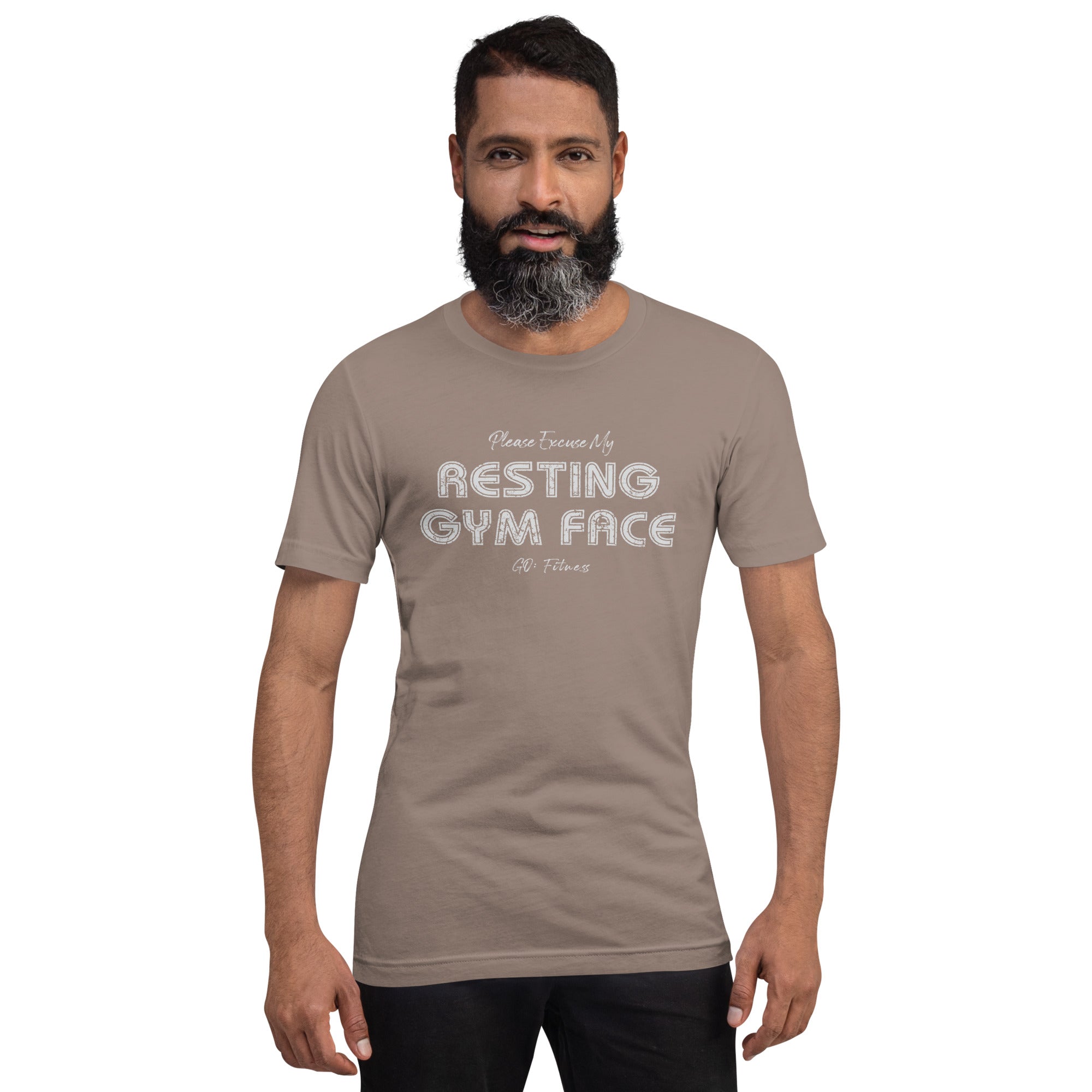 Resting Gym Face Dark Unisex t-shirt