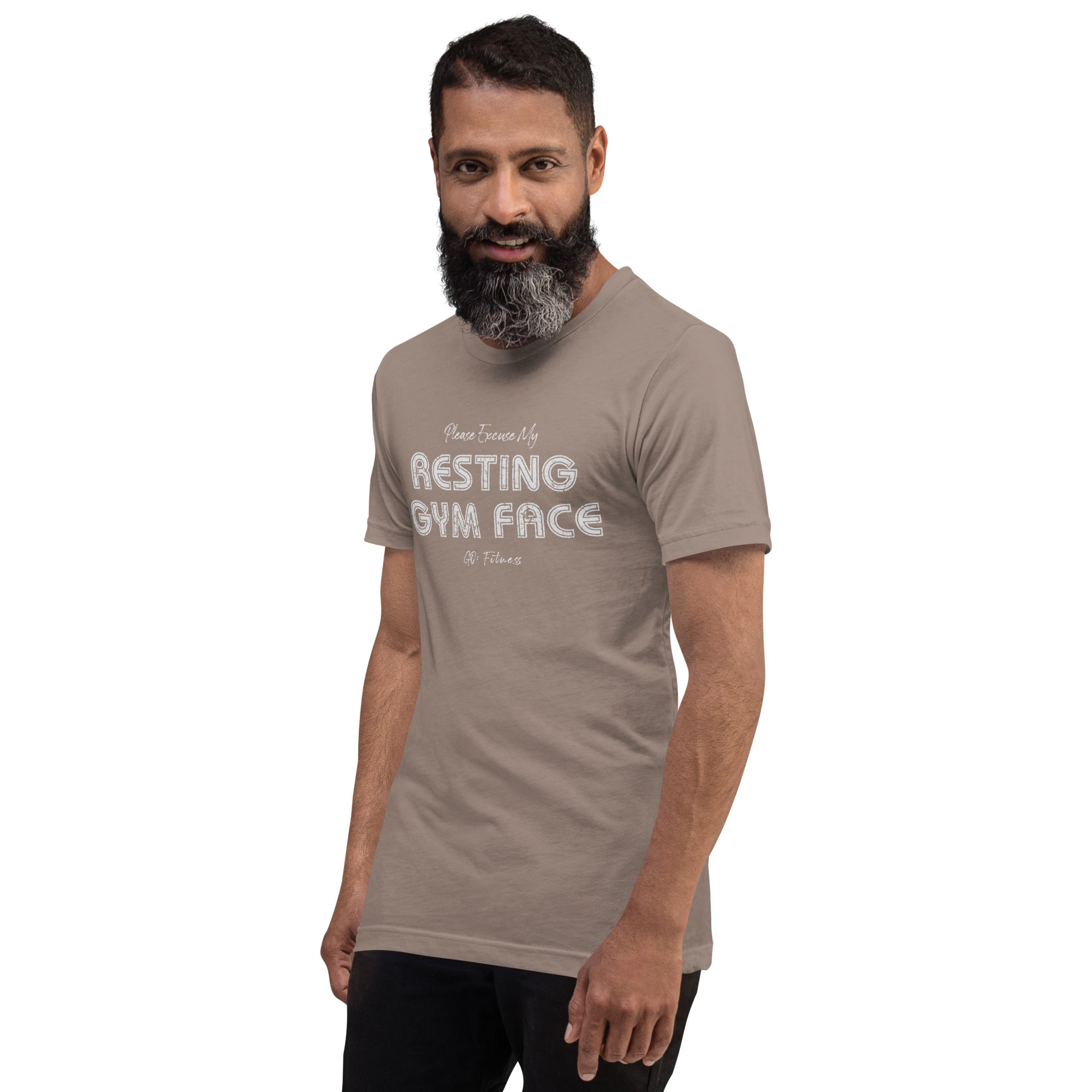 Resting Gym Face Dark Unisex t-shirt