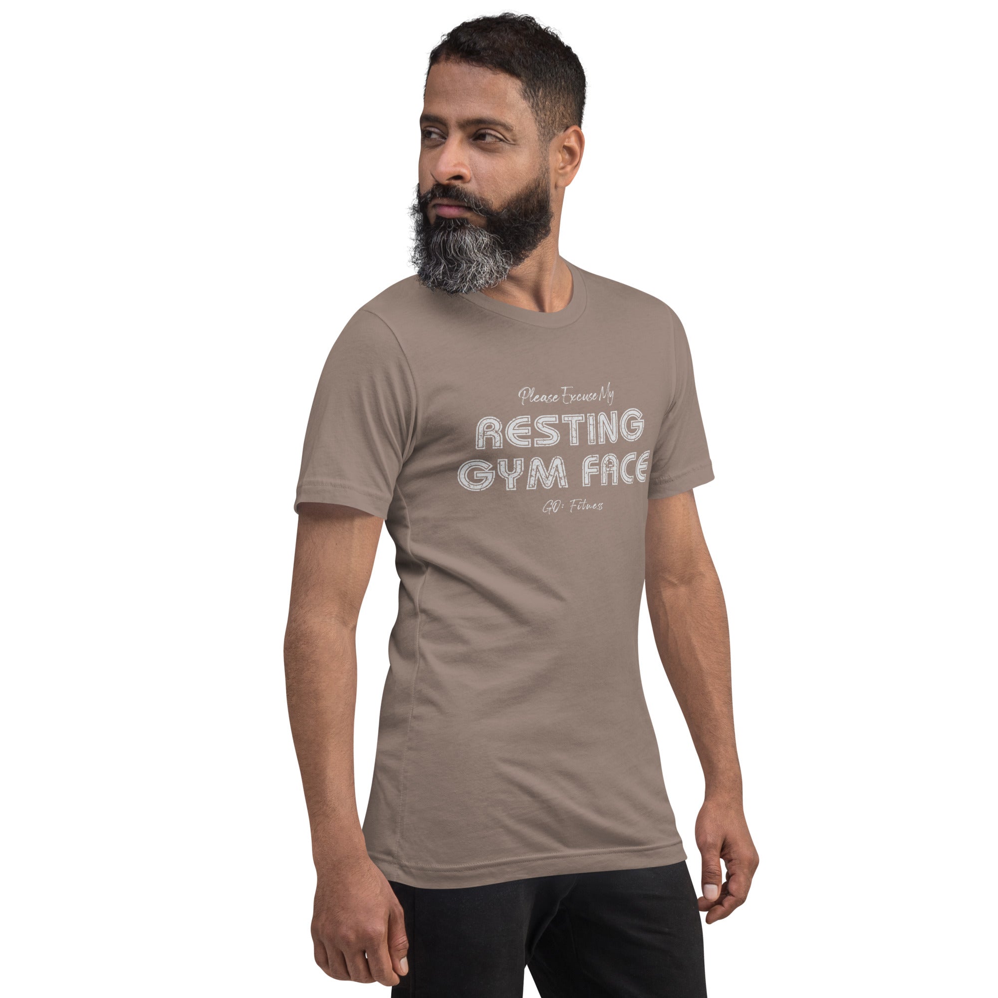 Resting Gym Face Dark Unisex t-shirt