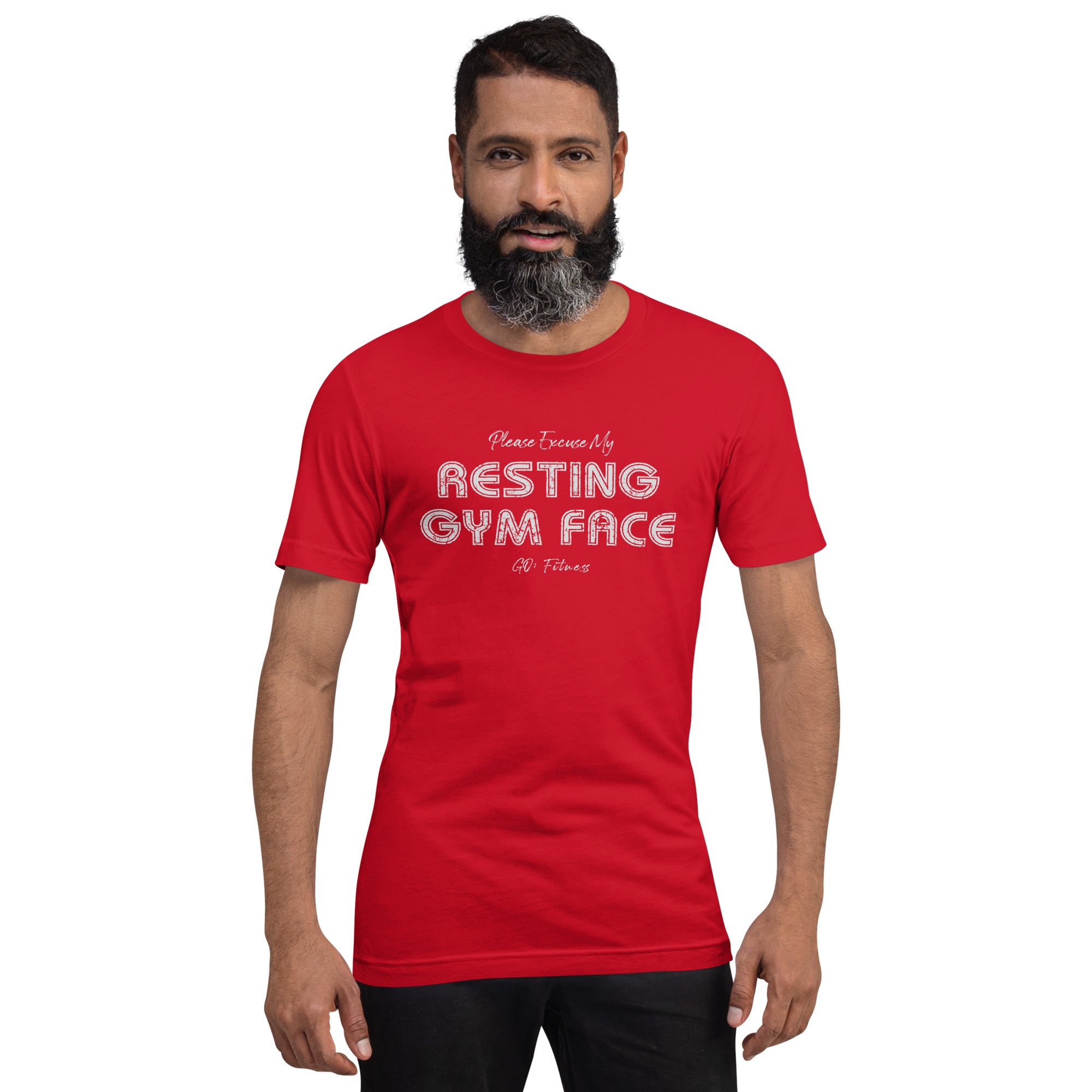 Resting Gym Face Dark Unisex t-shirt