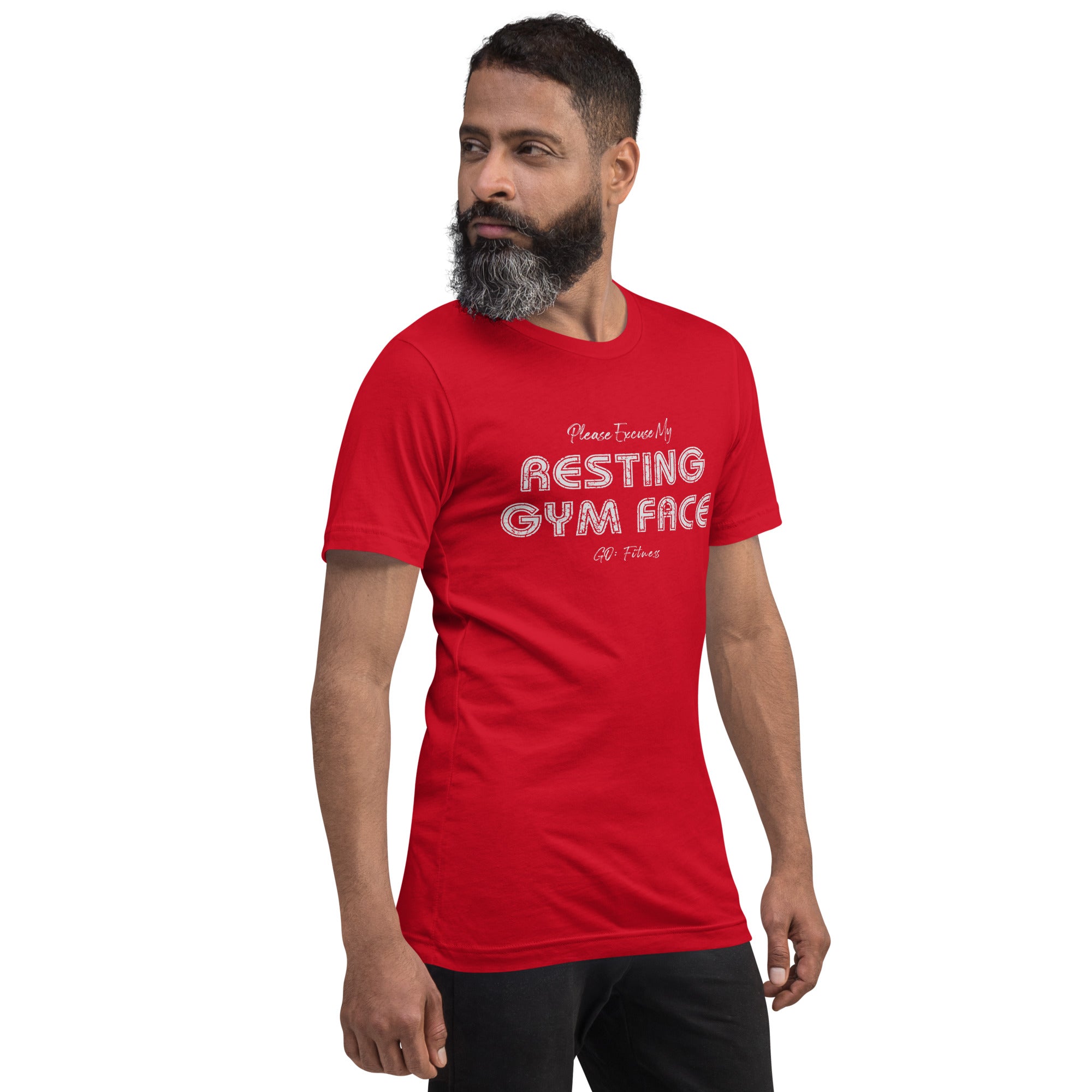 Resting Gym Face Dark Unisex t-shirt