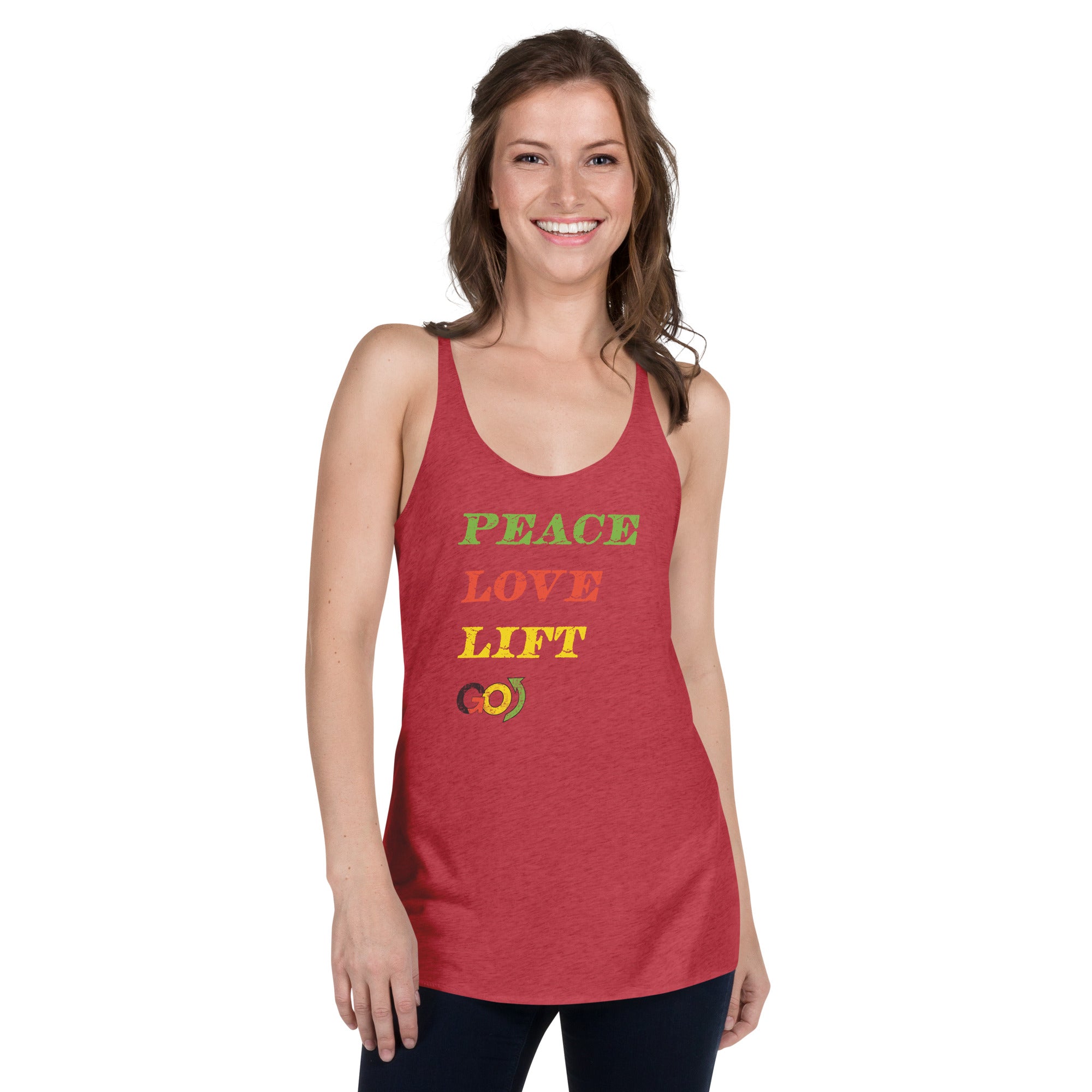 Peace Love Lift Women's Racerback Tank