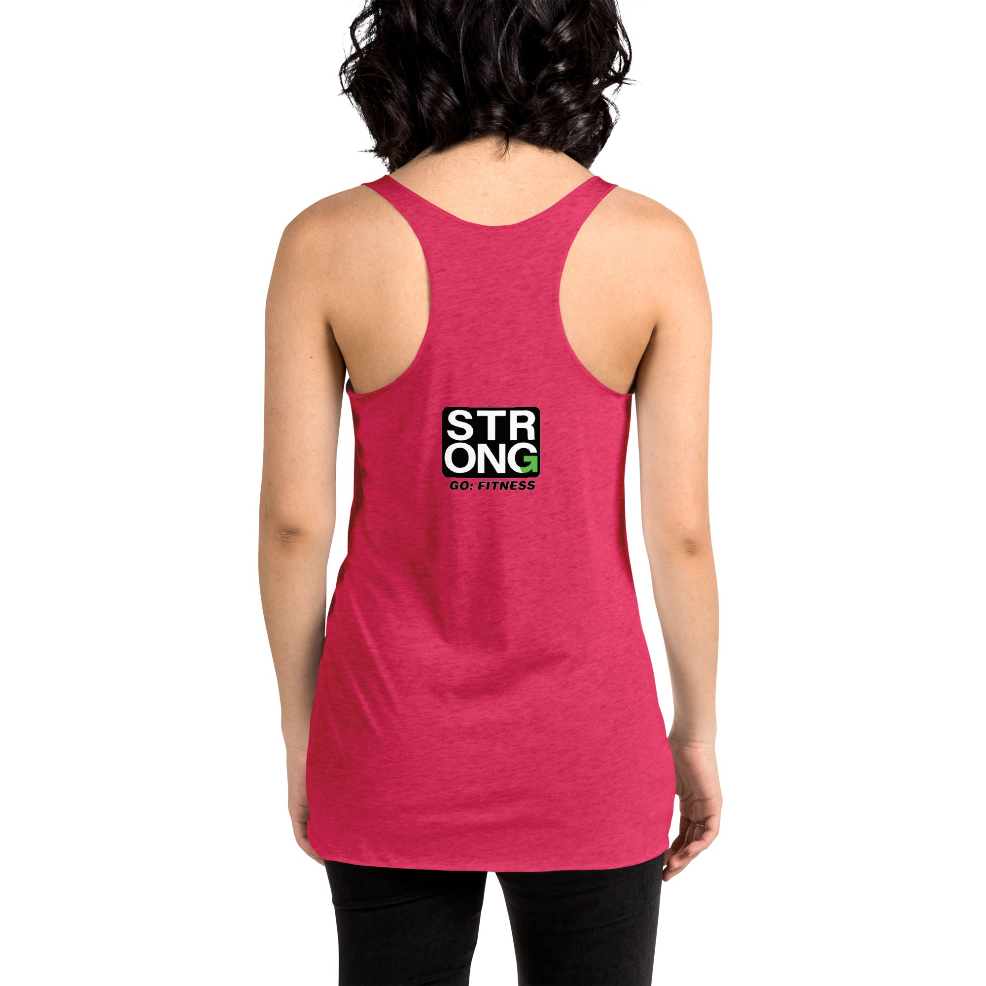 Resting Gym Face Dark Women's Racerback Tank
