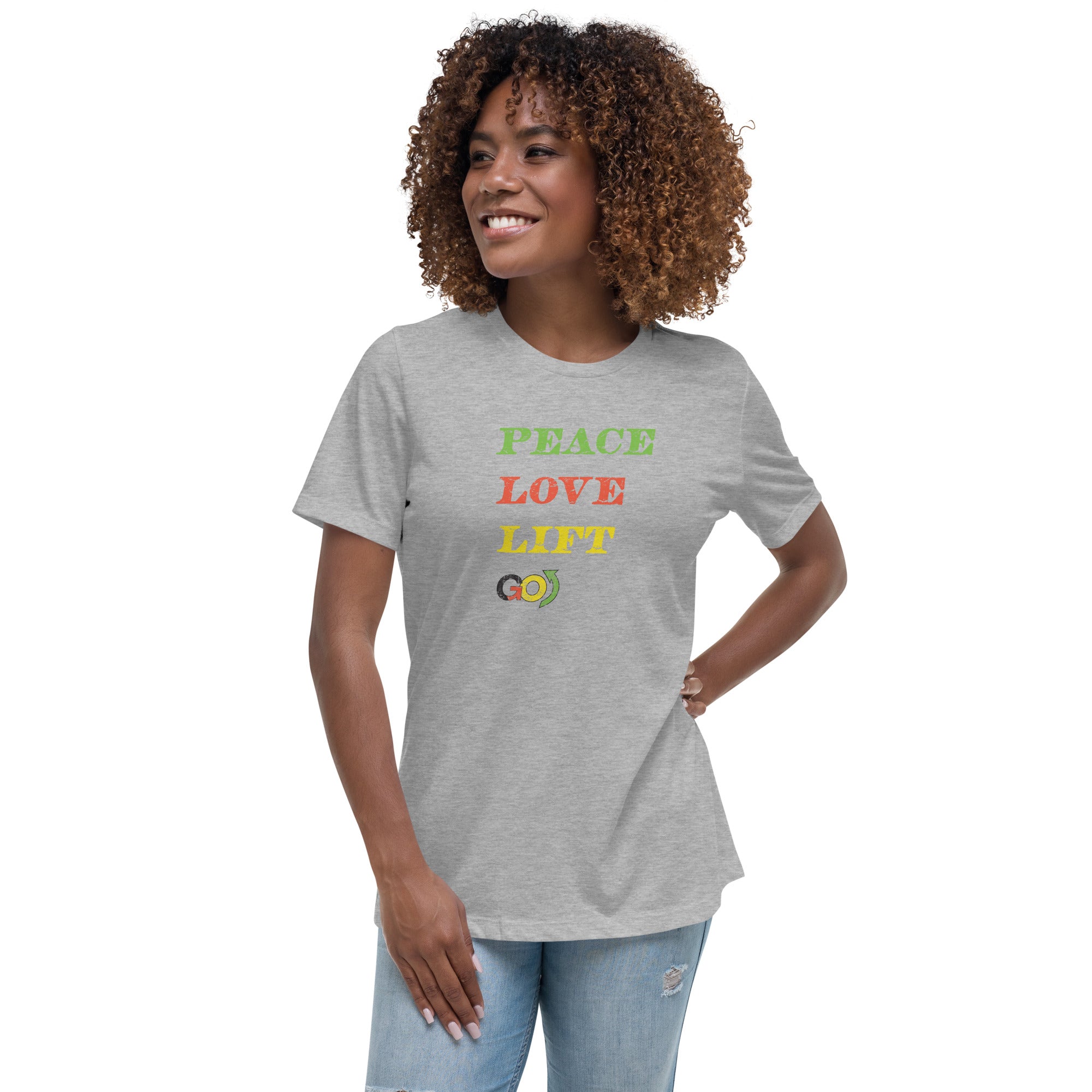 Peace, Love, Lift Women's Relaxed T-Shirt