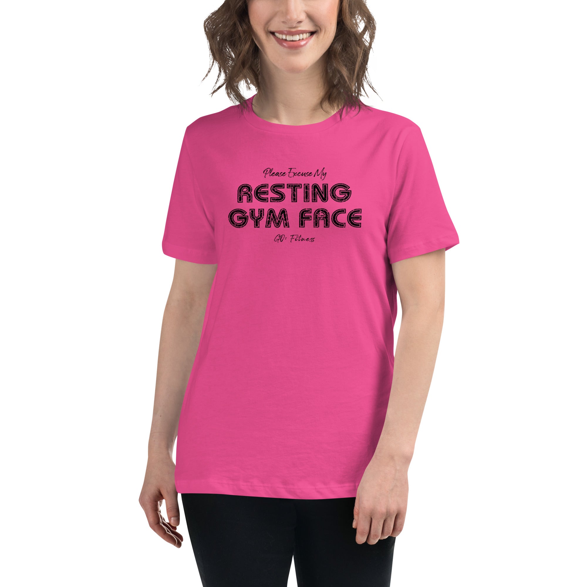 Resting Gym Face Women's Relaxed T-Shirt