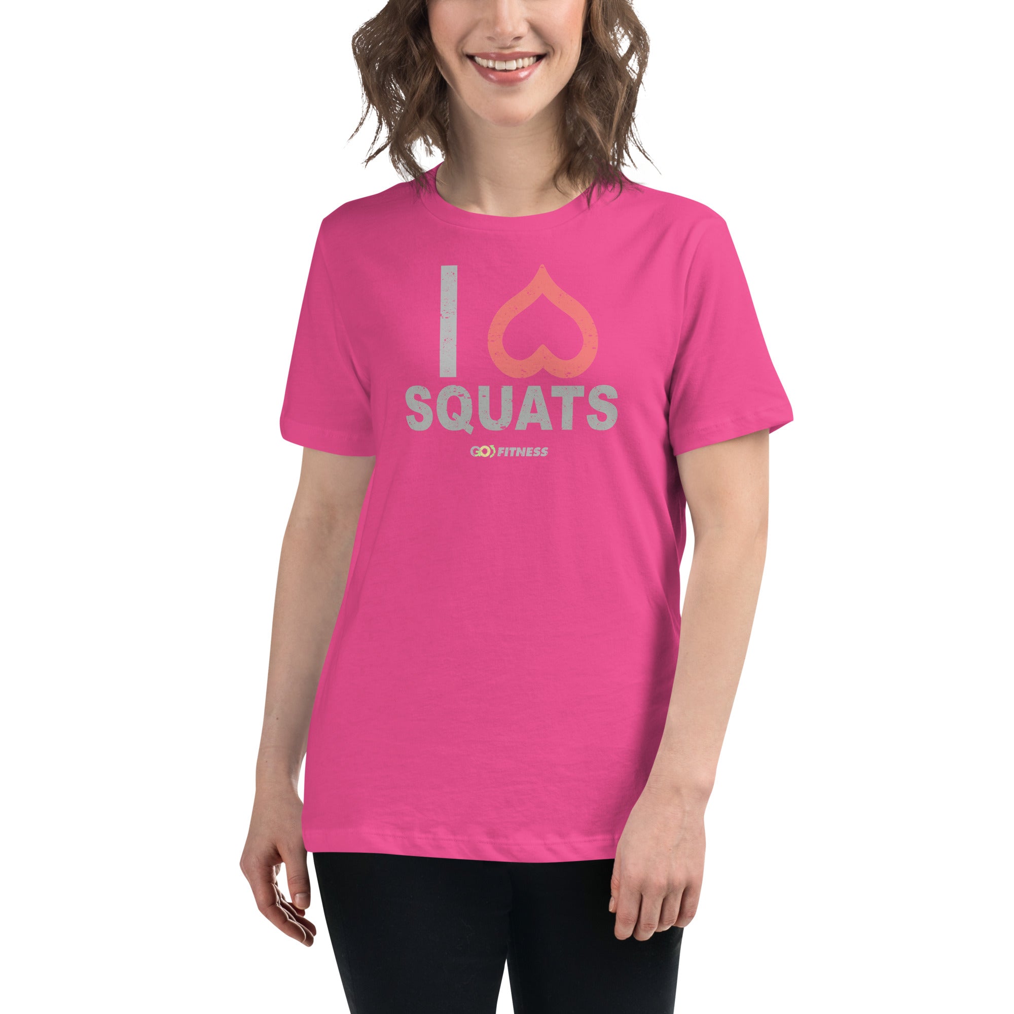 I Heart Squats Dark Women's Relaxed T-Shirt
